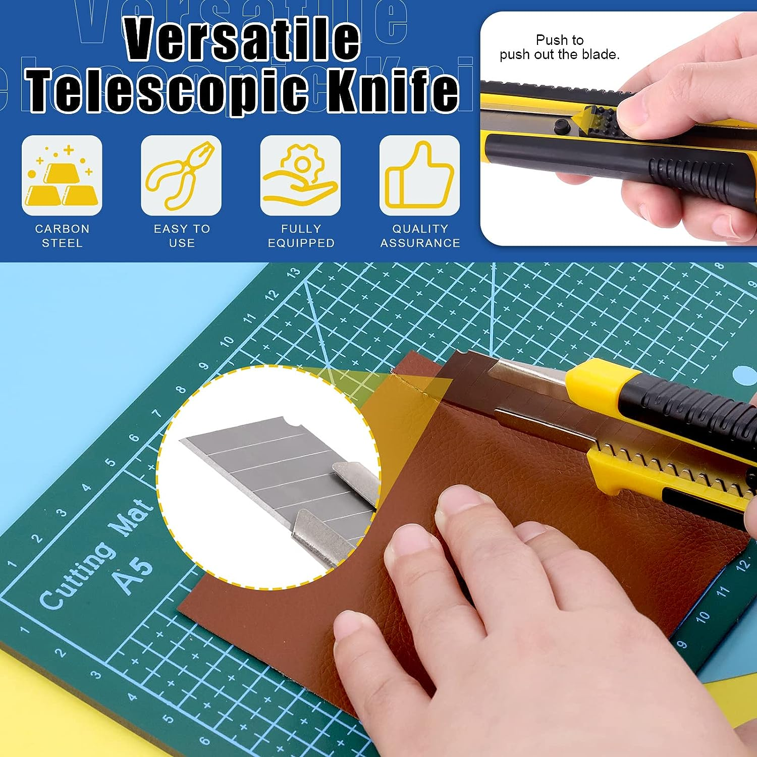 Glarks 47Pcs Gundam Model Tools Kit Model Basic Tools Craft Set Including Utility Knife, Cutting Mat, Tweezer, Files for Cars/Airplanes/Buildings/Gundam/Robots Models Building Repairing and Fixing image number 1