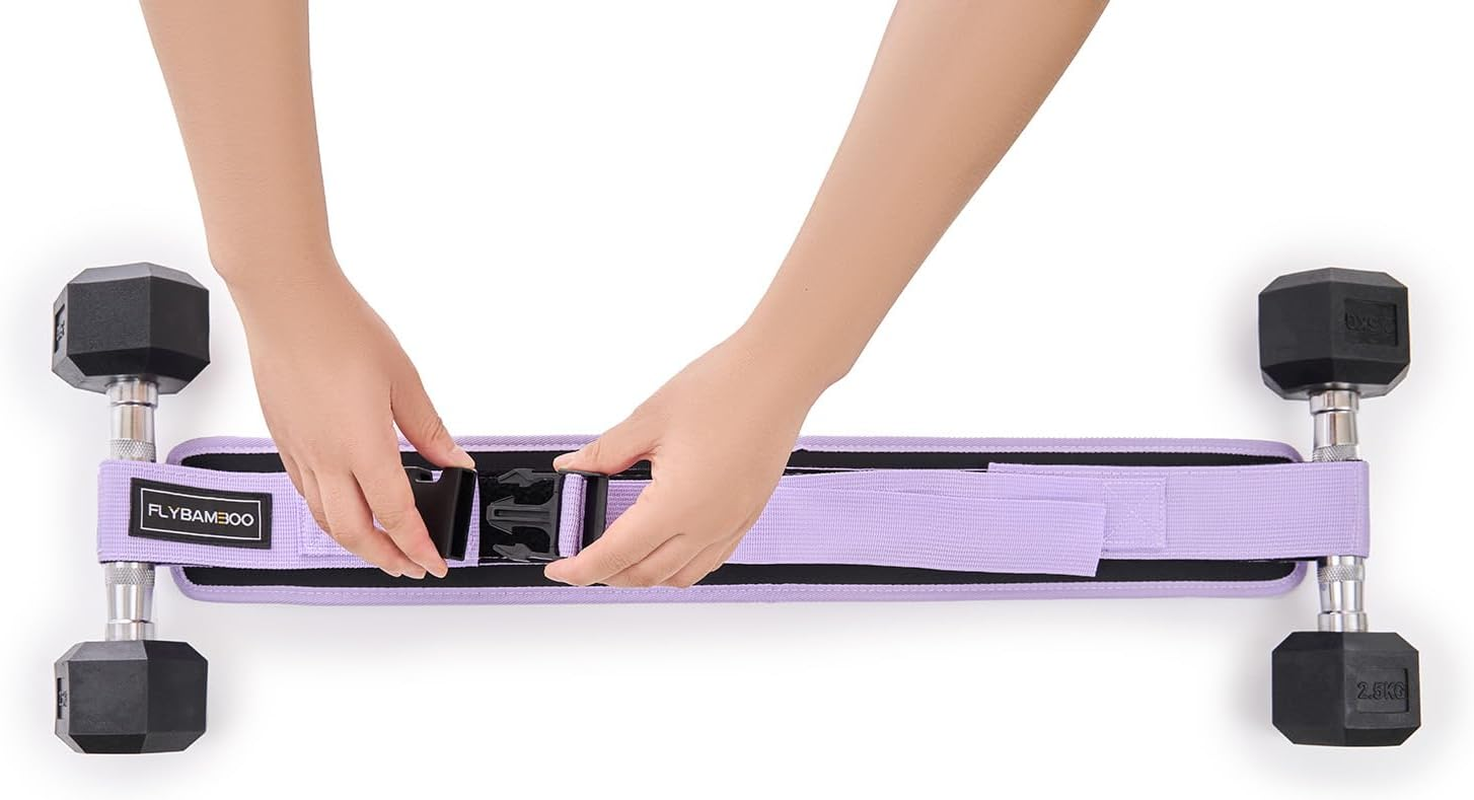 Hip Thrust Belt for Dumbbells,Booty Belt for Hip Thrust Slip-Resistant Padding - Gray image number 3