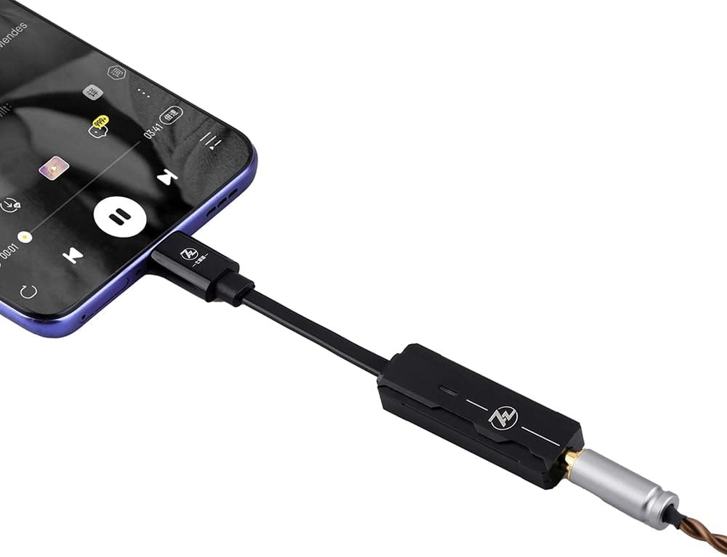 Linsoul 7HZ SEVENHERTZ 71 Portable Headphone Amplifier DAC Dongle with AK4377 Chip, High-End OCC Cable, Supports Android 5.1 and Above image number 2