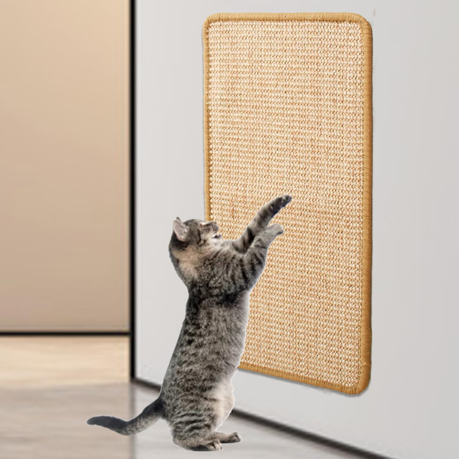 VCANIVR Cat Scratching Mat, Pack of 2, 50 X 30 Cm, Sisal Carpet, Cat Scratching Mat, Scratching Board, Scratching Mat for Protects Carpets and Sofas image number 1