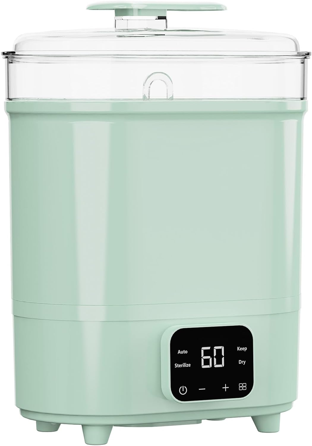 Baby Bottle Steriliser and Dryer, Electric Steam Steriliser, Universal Fit for All Baby Items, Breast Pump Accessories, Green image number 6