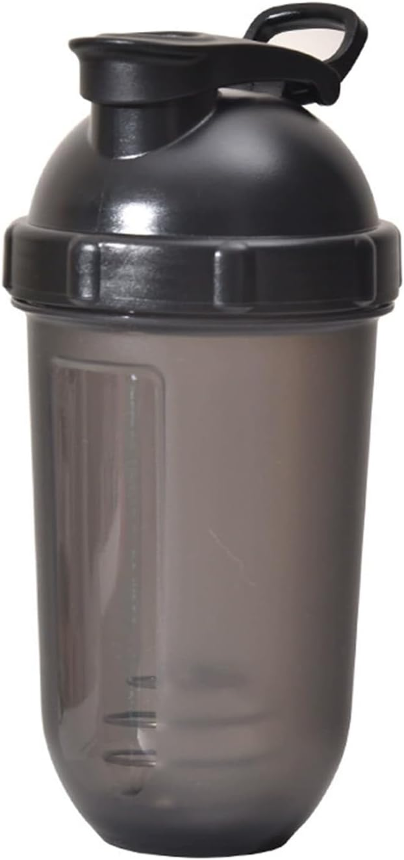 17Oz Protein Shaker Bottle Blender, Best Shaker Cup for Protein Mixes - Hidden Carrying Handle, Classic Loop Top & Wire Whisk Ball - Workout Sport Water Bottle for Indoor and Outdoor (Black)