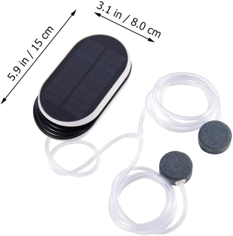 Abaodam Solar Oxygen Aerator Pump for Pool Sun Powered Outdoor Oxygenation Tool with Continuous Operation for Fish and Aquatic Plants Solar image number 5