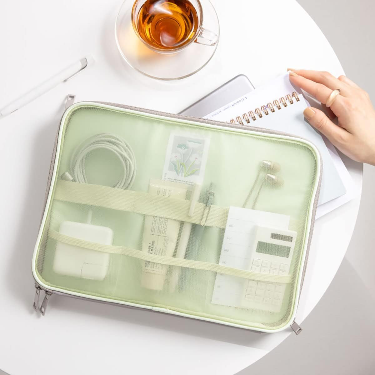 Iroha Publishing GTRL-01 Laptop Case Tracy Lap TOP CASE 13 Inch Pearl Gray image number 3