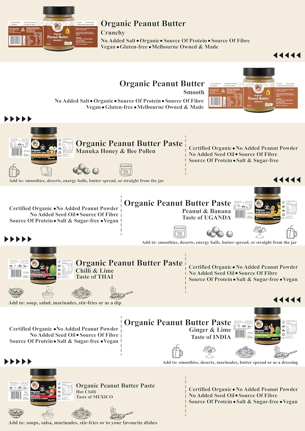 Seeds & Such Organic Peanut Butter - Hot Chilli 280G image number 5