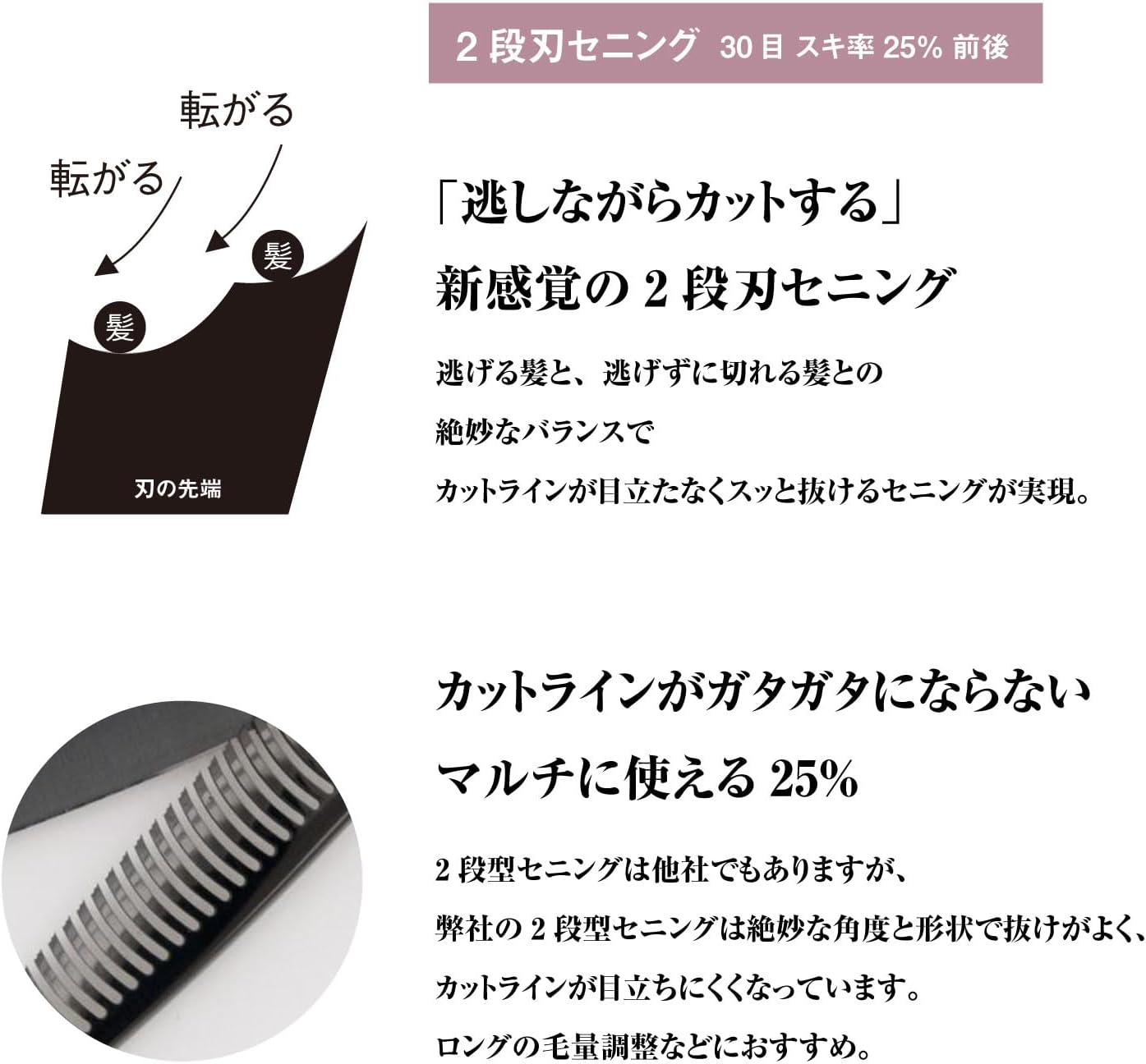 Deeds GTZB-630CT Black Titanium Three-Dimensional Handle Sening (6.0 Inches, Skiing Ratio around 25%) image number 4