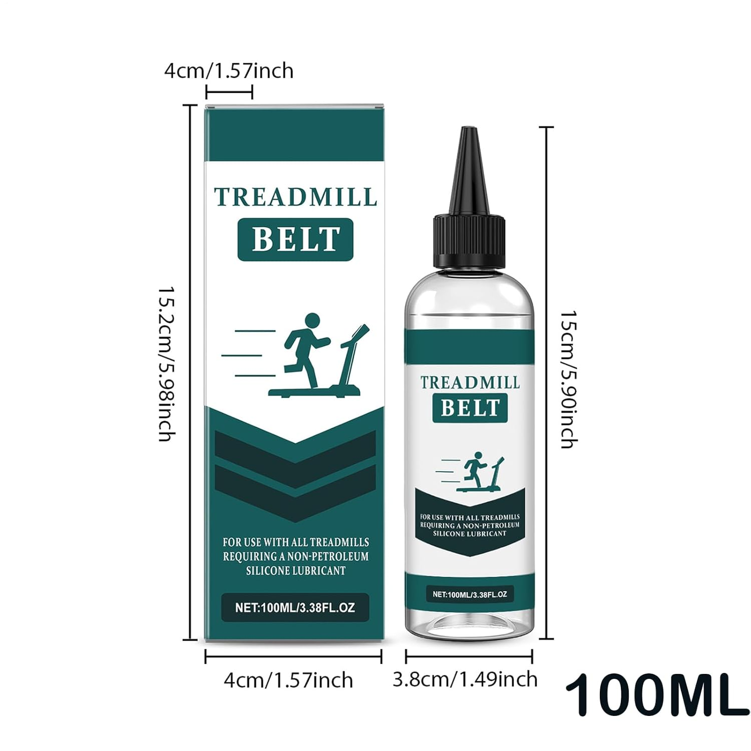 Treadmill Lubricant, Noise Reduction Lube, Treadmill Belt Lubes Reduce Friction Lubricant with Precision Screw Caps for Men image number 5