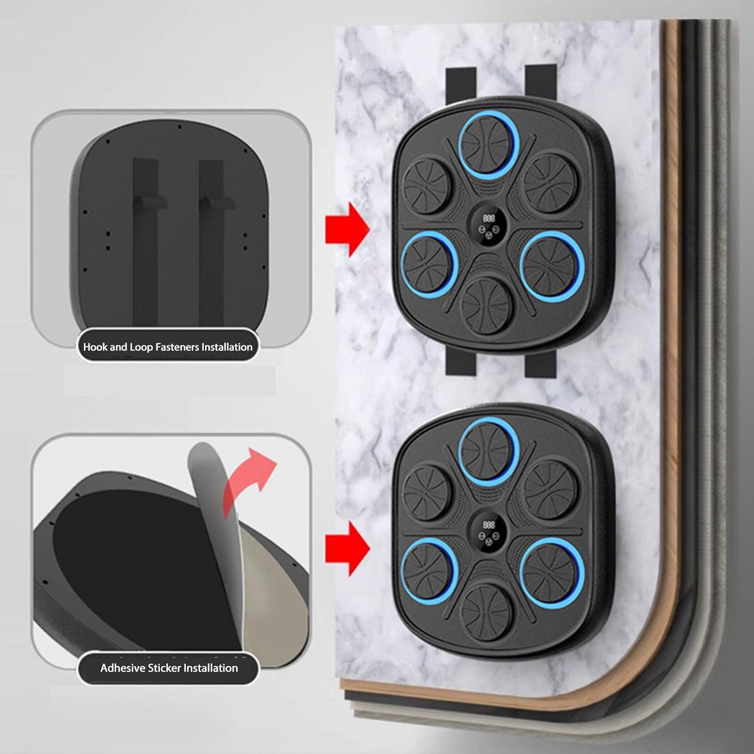 Smart Music Boxing Target, Adjustable Speed and Mode Electronic Training Machine with Gloves, for Home and Gym Use image number 5