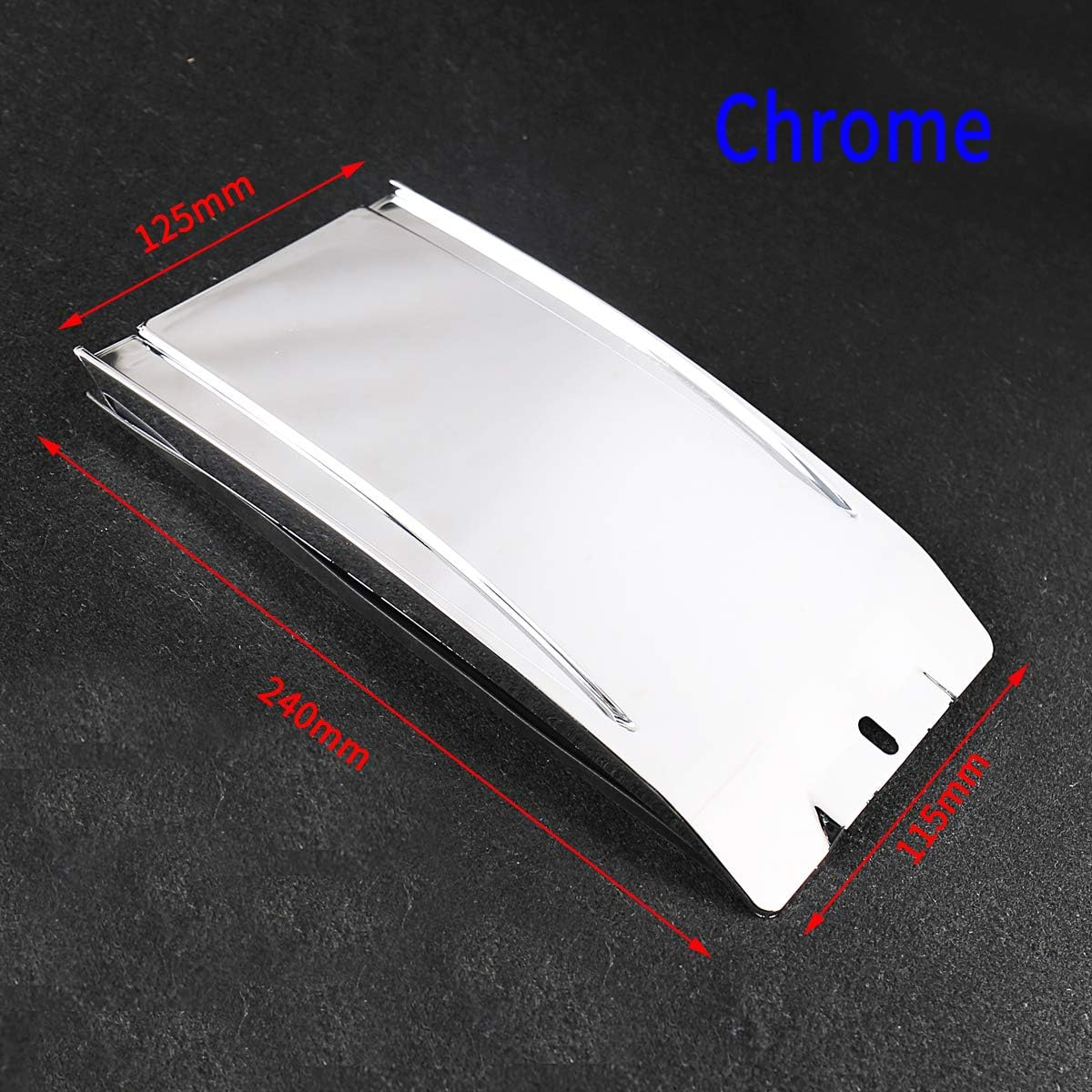 Chrome Lower Dash Panel Extension for 2000-2017 Harley Softail Model image number 1