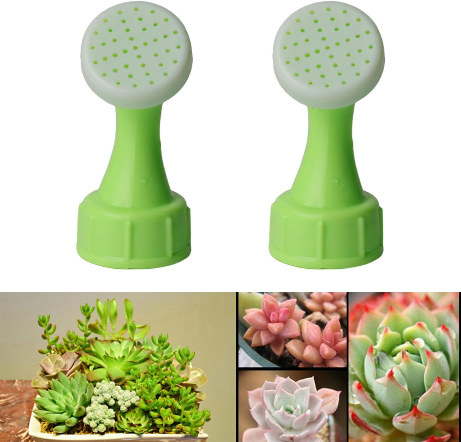 Portable Long Spout Watering Can &ndash; 2 Pack Small Potted Plant Sprinkler, Household Gardening Flower Sprayer, Compatible with Beverage Bottles for Indoor & Outdoor Plants image number 5