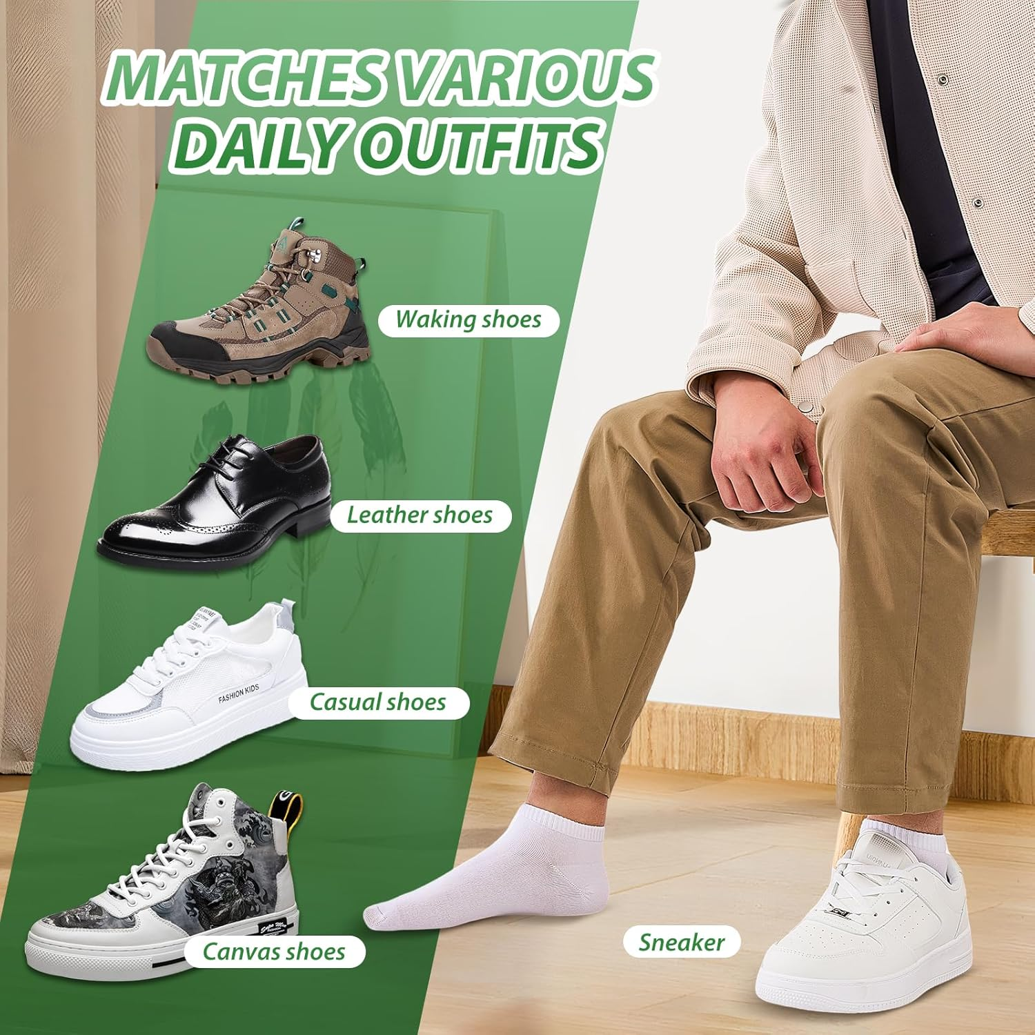 10 Pairs Bamboo Trainer Socks for Mens Womens and Ladies, Low Cut Ankle Seamless Sock, Moisture-Wicking Short Athletic Socks for Sports, Running, Gym, Casual