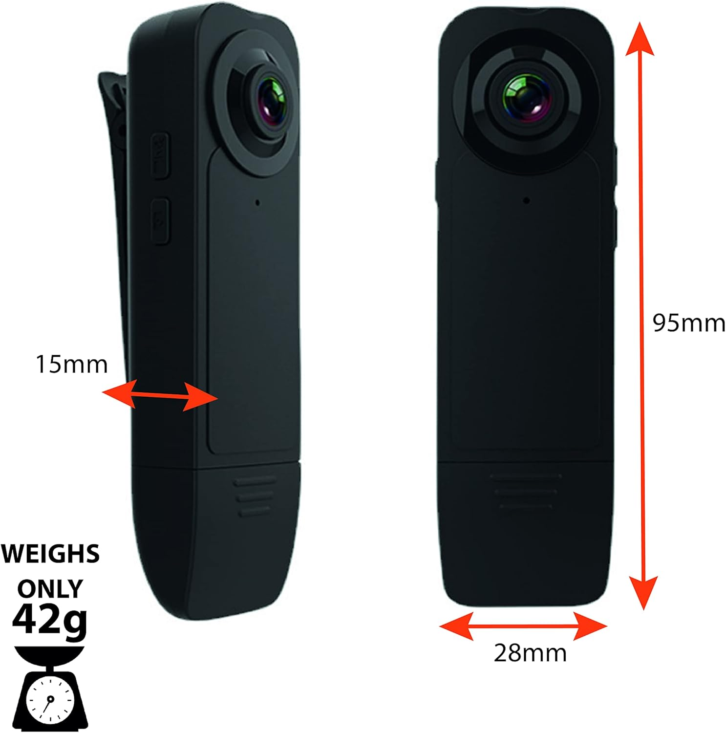 Pirbright Pet Company High Definition D 1080P Dog Walker Walking Body Camera Personal Safety Protection Small Black Clip on Camera Bodycam Pen Cam with 32GB Memory Night Vision image number 1