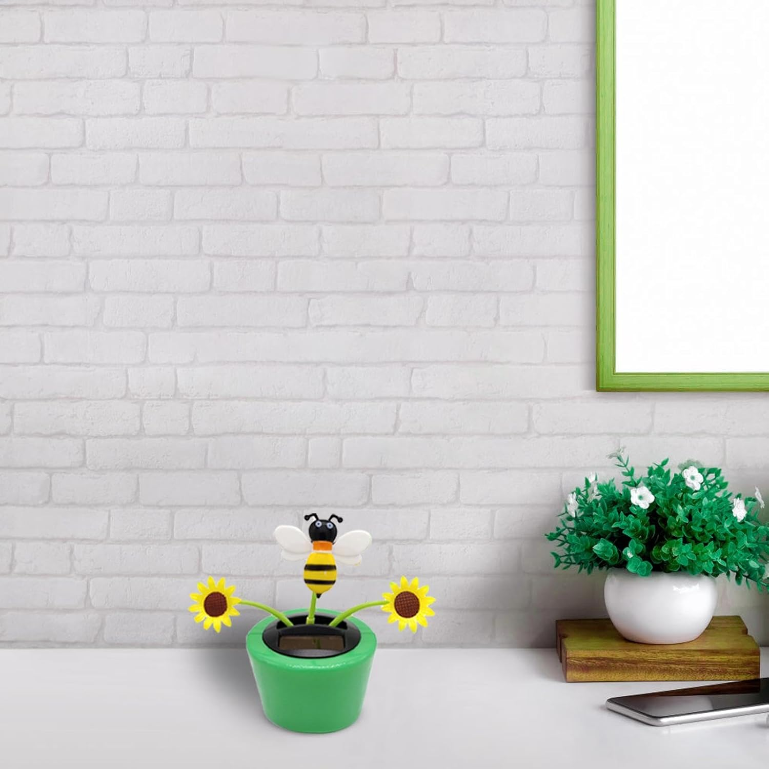 Solar Powered Dancing Flower | Sunflower Dancing Toy - Solar Dancing Flowers Shaking Head Car Dashboard Ornaments for Home and Car Decoration image number 6