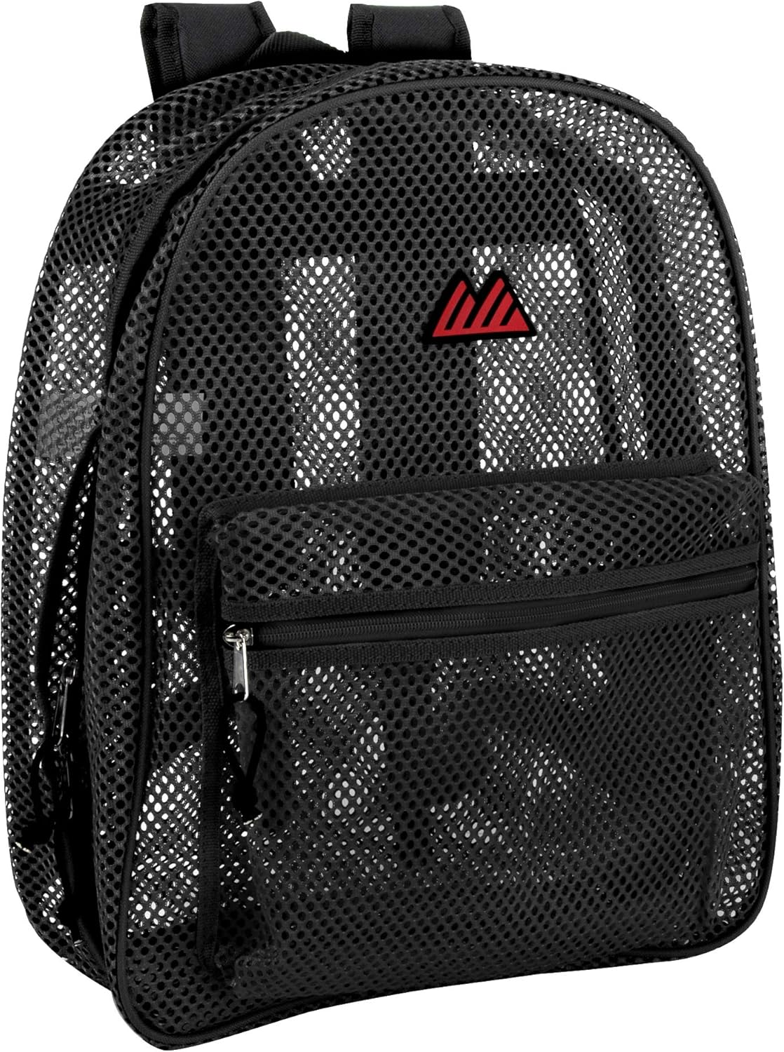 Summit Ridge Colorful Transparent Mesh Backpacks with Padded Straps for Kids, Adults, School, Beach, and Travel