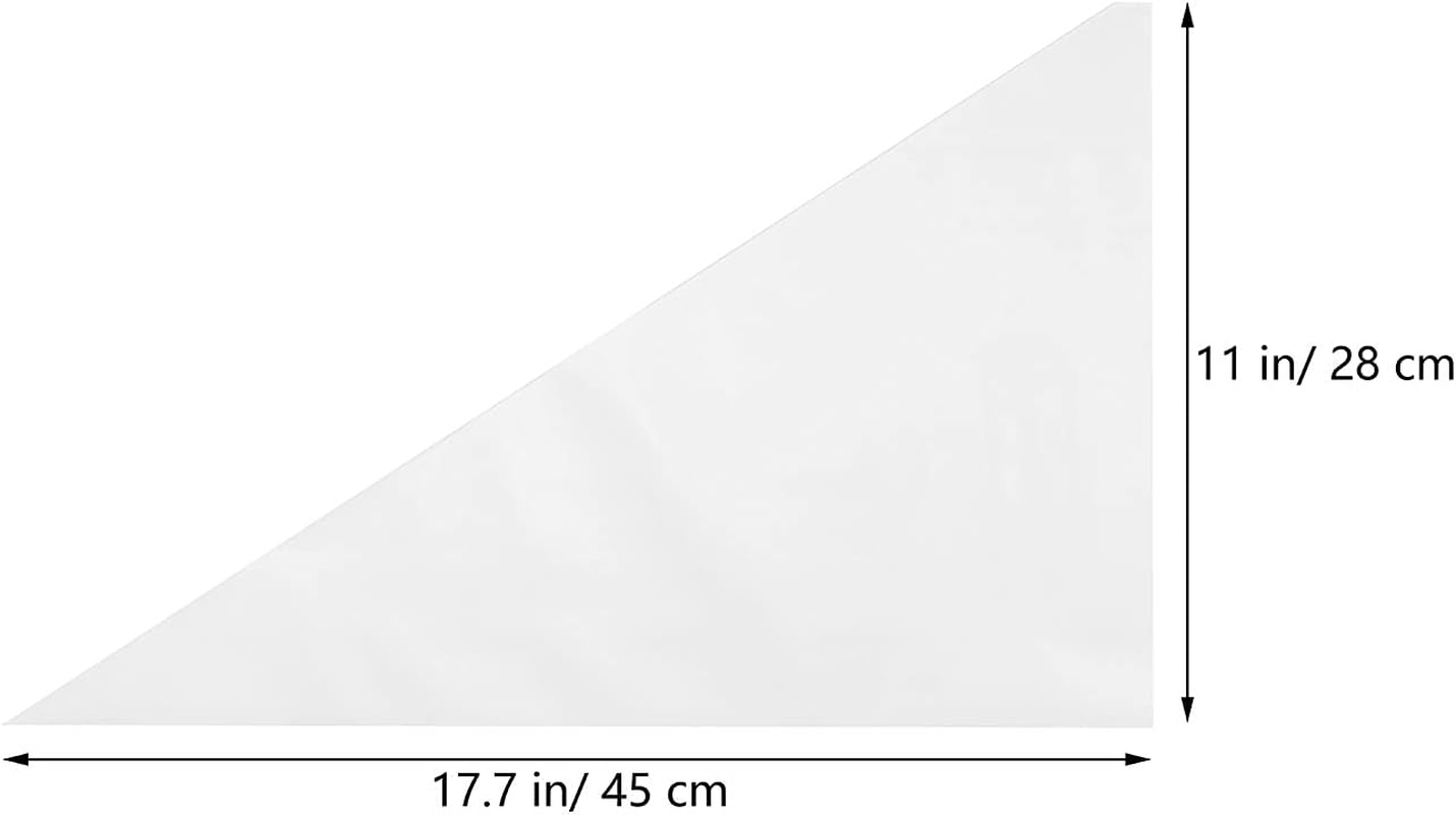 Ruiwaer 10Pcs Tile Grout Masonry Mortar Bag Disposable Grout Bags 28X45Cm Cement Sealer Bag, Milk White image number 2