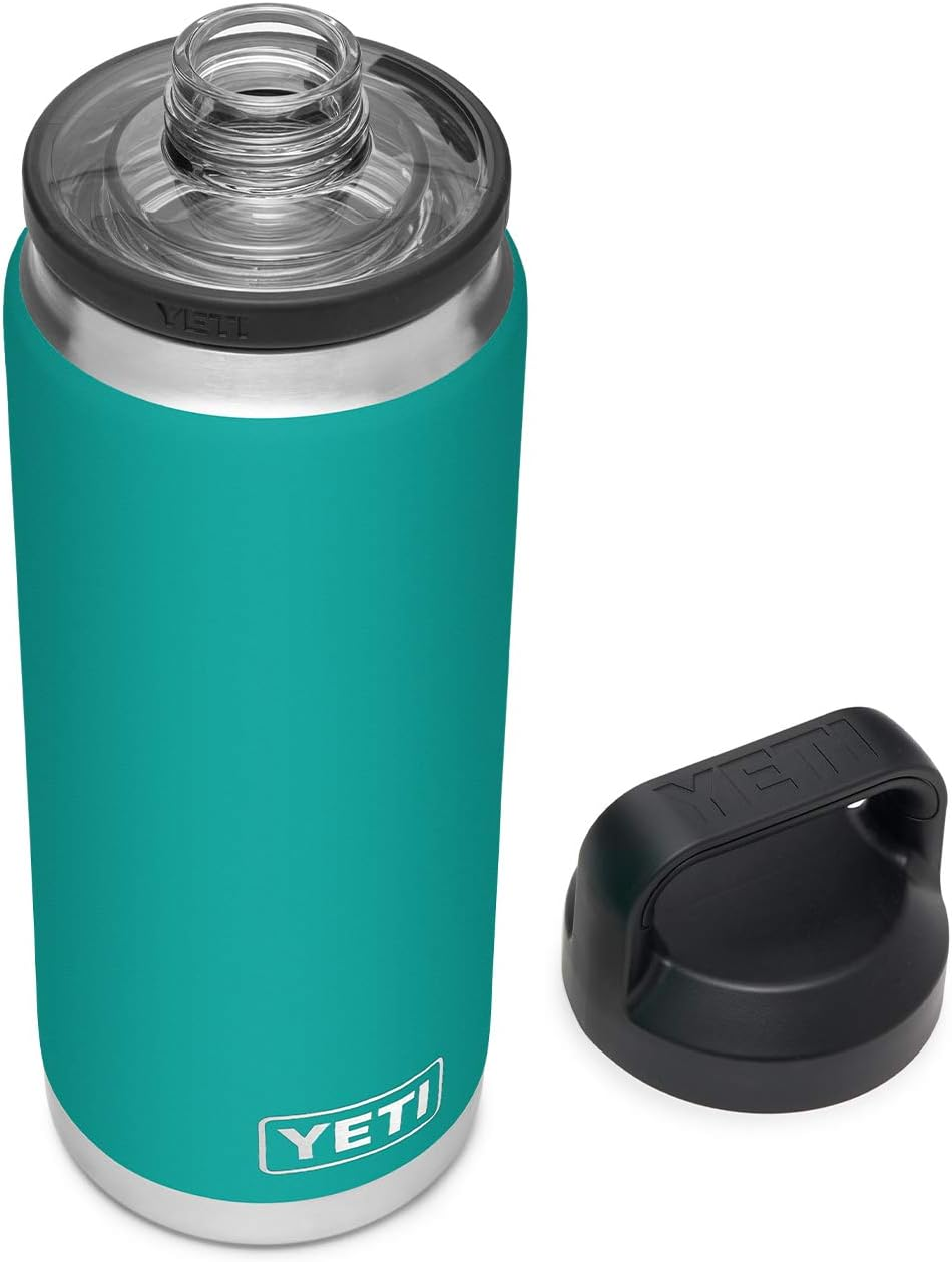 YETI Rambler 26 Oz Bottle, Vacuum Insulated, Stainless Steel with Chug Cap, White