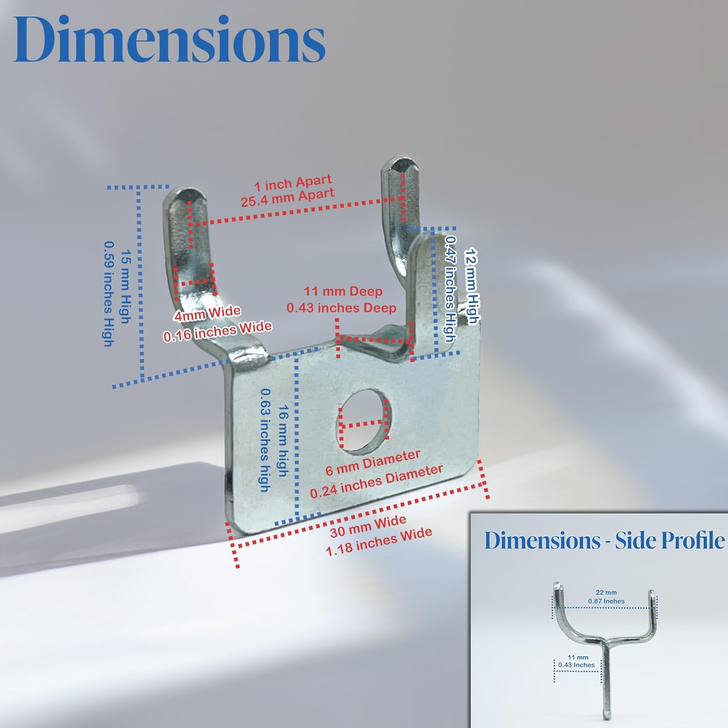 Pegboard Utility Notch Hook - Picture Hanger for Slatwall & Peg Wall - 25 Pack image number 3