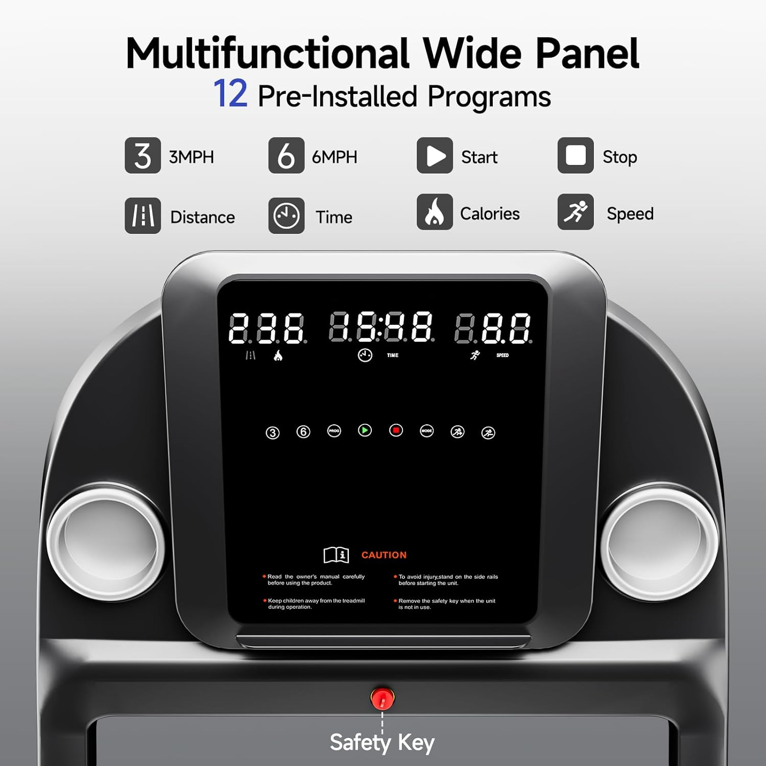 YPOO Treadmills for Home, 8.0 MPH Walking Pad Treadmill with Incline, Foldable Treadmill with Handles, Low Noise Walking Pad with Incline up to 8% for 300 Lbs image number 6