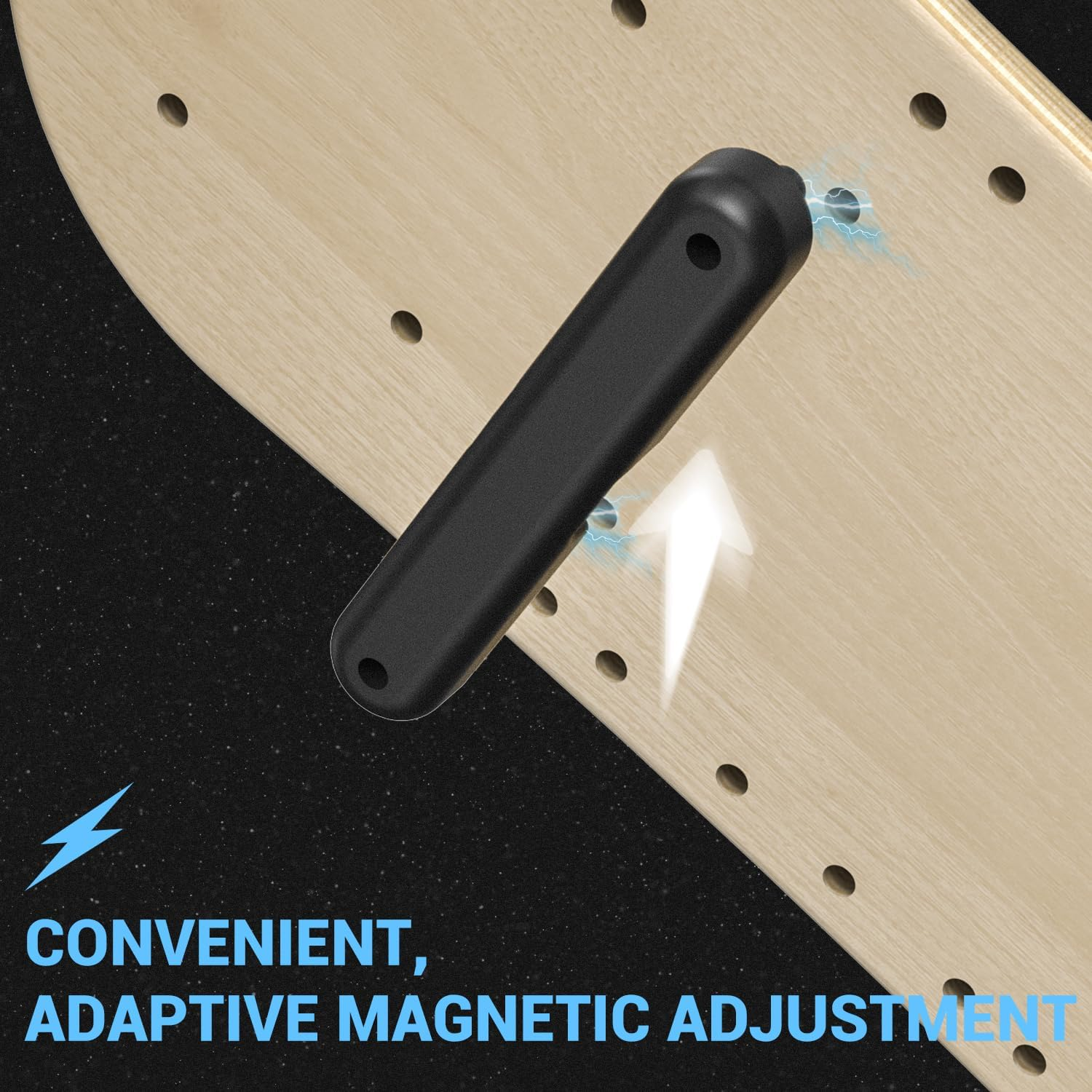 Sportneer Balance Board - 7 Modes Wobble Board with Adjustable Stoppers - Exercise Balancing Stability Trainer for Improve Balance, Surf Trainer & Physical Therapy - Roller and 2.8'' Ball Included image number 4