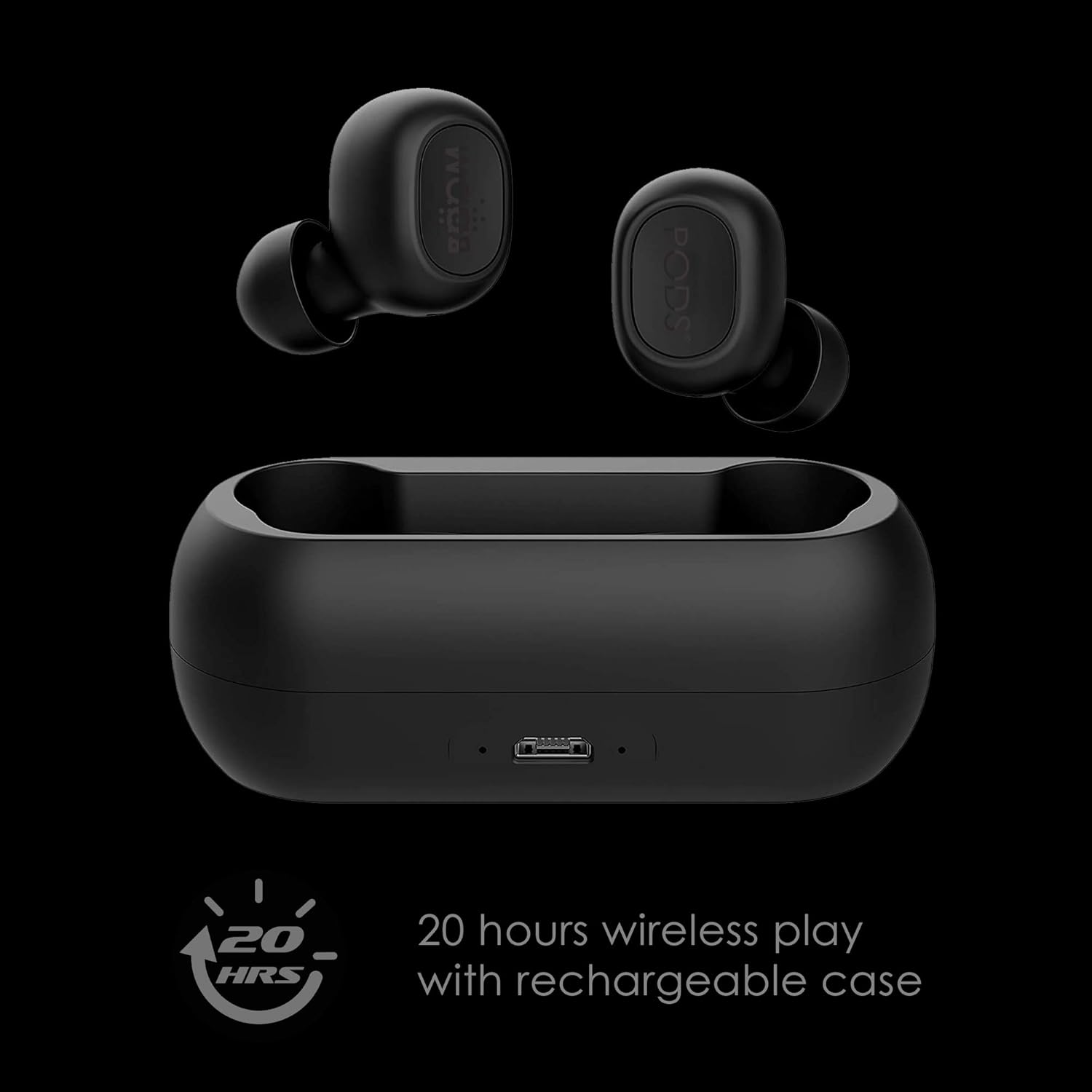 BOOMPODS Boombuds Go True Wireless - Best Sports Earbuds, Bluetooth, Portable Magnetic Charging Case, Water/Sweat Resistant IPX 4, Instant Connect TWS image number 6
