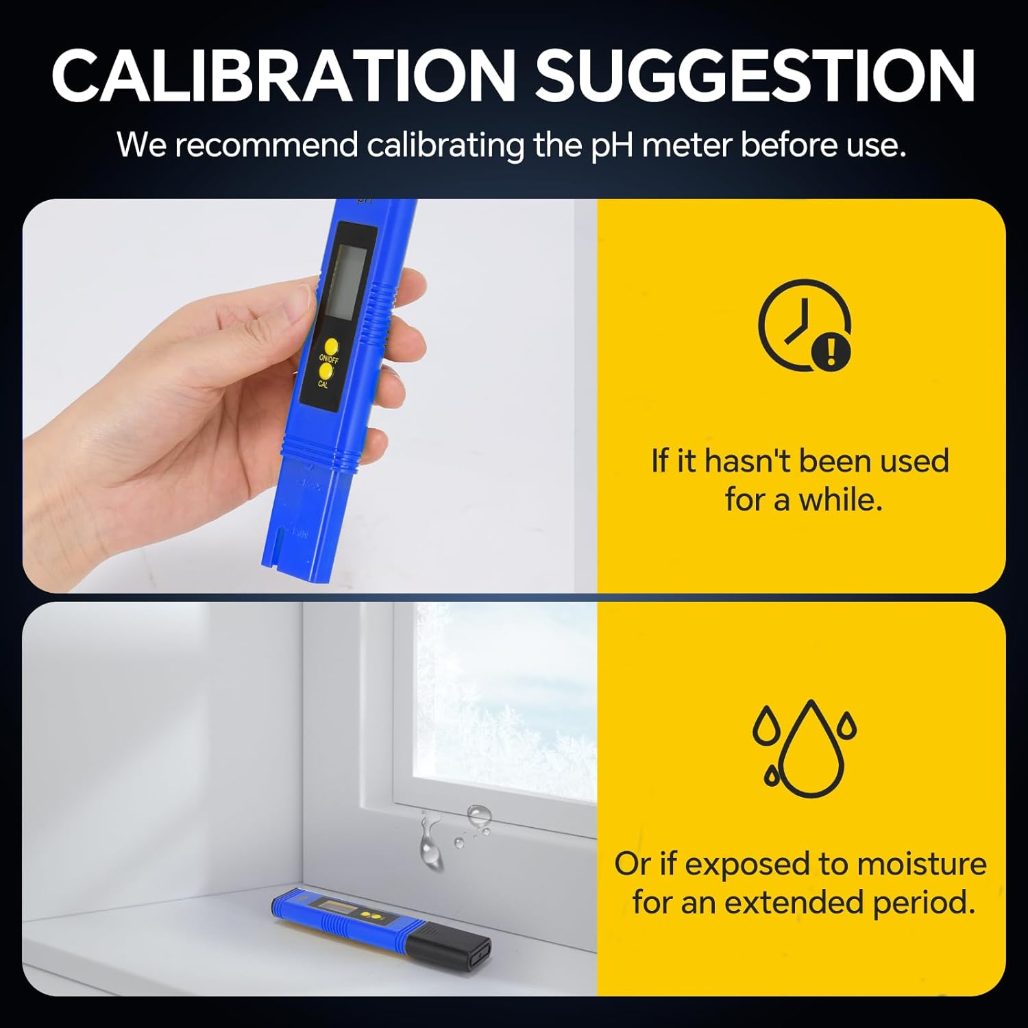 Digital Ph Meter, PH Meter for Water Hydroponics Digital PH Tester Pen 0.01 High Accuracy Pocket Size with 0-14 PH Measurement Range for Household Drinking, Pool and Aquarium image number 3