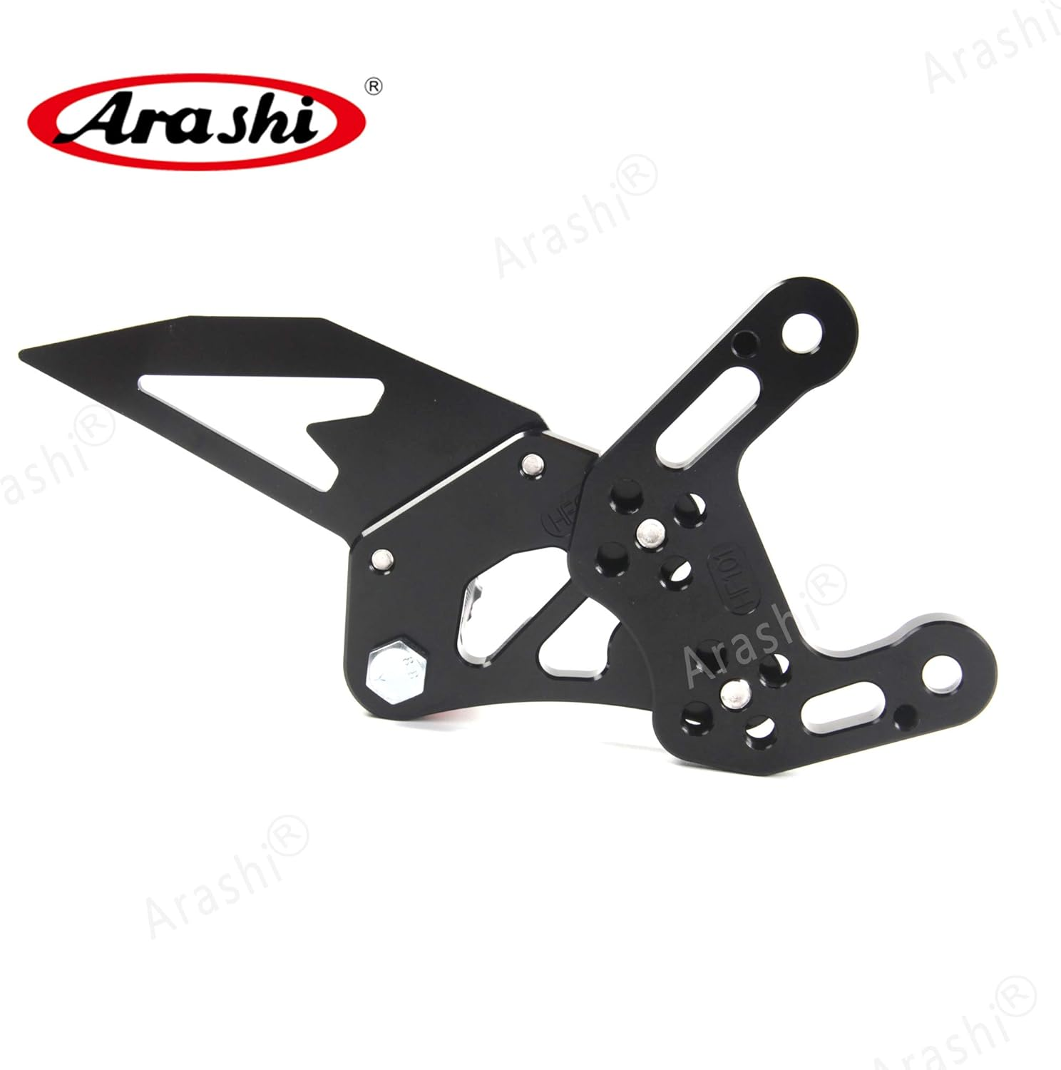 Arashi(Version 2.0) Adjustable Rearsets for YAMAHA YZF R1 2009-2014 Motorcycle Accessories Foot Pegs Footrests Rear Set YZF-R1 Black 2010 2011 2012 2013 image number 2