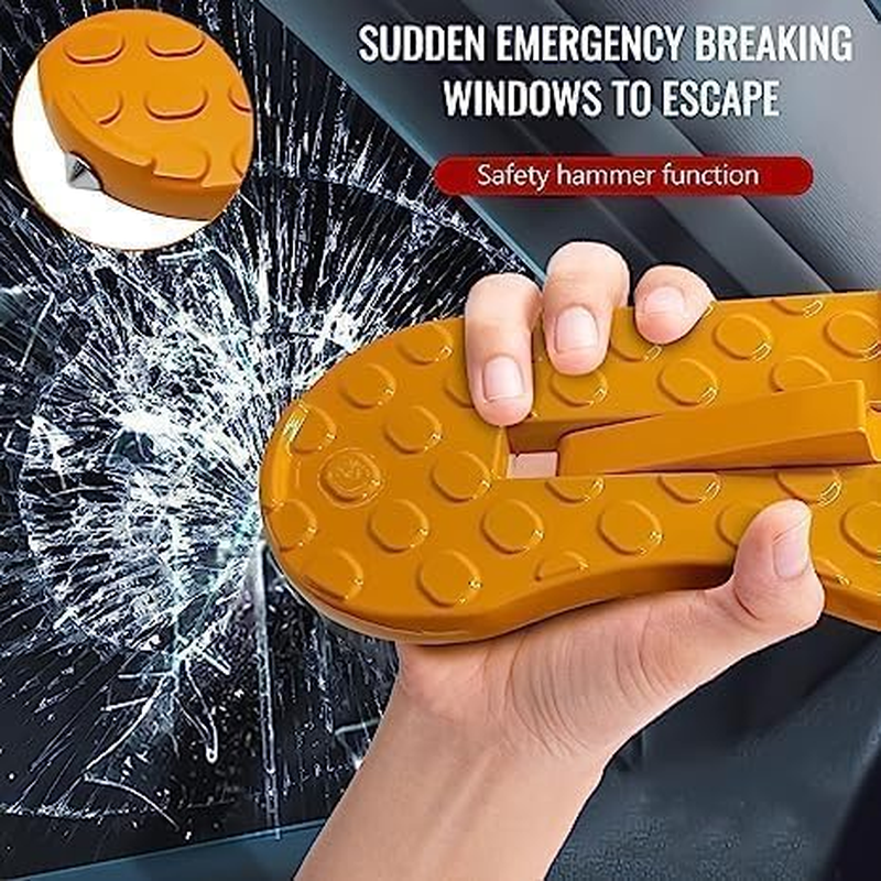 2Pcs Car Door Step, Roof Access Ladder, Universal Fit Car Stand Pedal with Glass Breaker Safety Hammer for SUV, Jeep, Max Load 450 Lbs image number 1