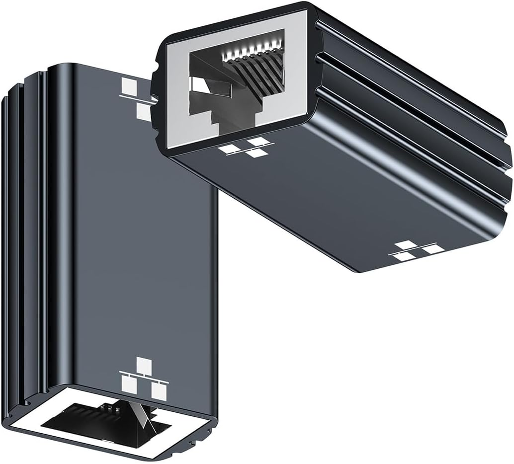 Hexchuang Ethernet Coupler Female to Female, Premium Ethernet Extender, 1000Mbps Extender Adapter LAN Connector for Cat8 Cat7 Cat6 Cat5 Cat5E Cable, 100M Distance High Speed Connector 2Pack image number 5