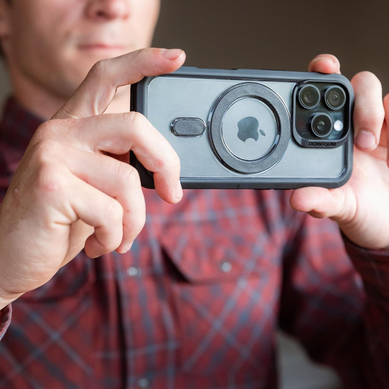 Rokform Slim Case Compatible with the Iphone 16 Pro, Drop Tested Armor (Clear) image number 3