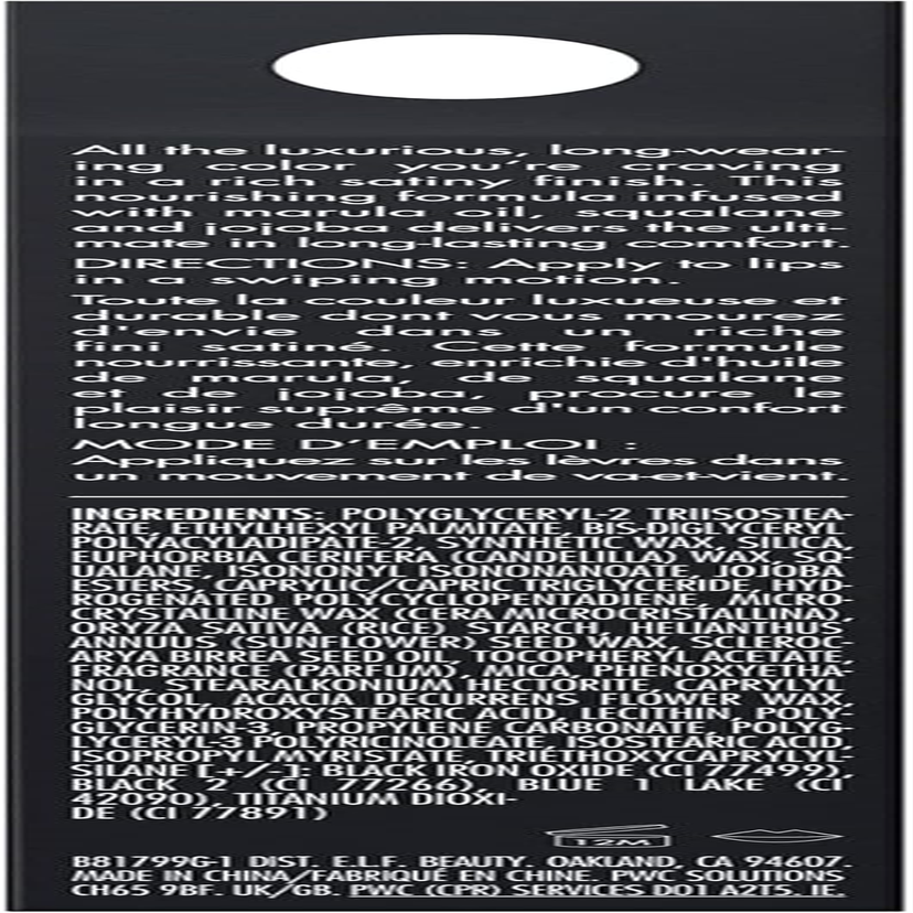 All Night Satin Lipstick by Elf - No Doubt image number 3