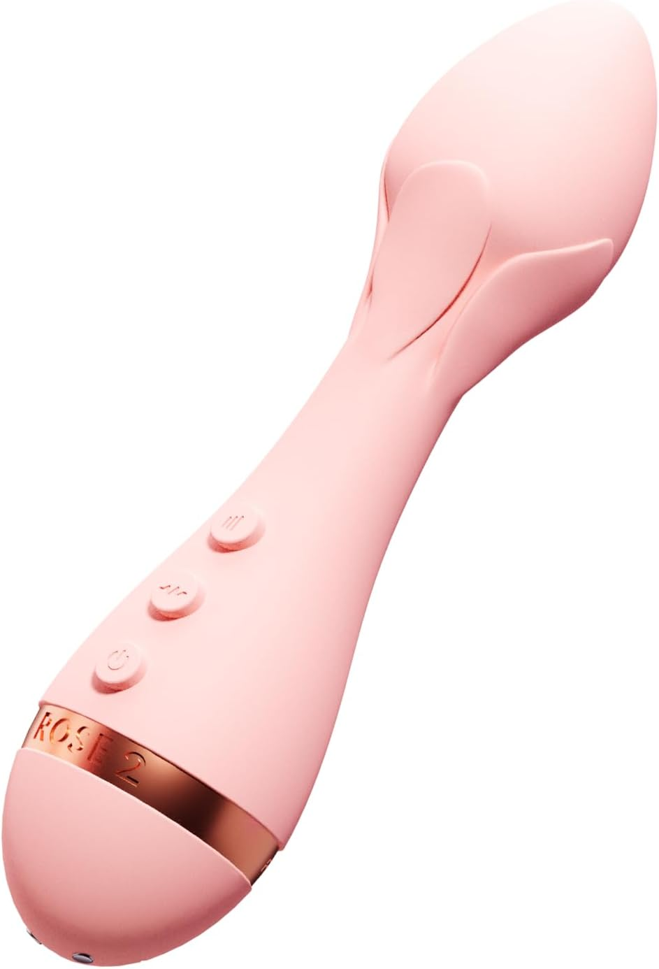 VUSH Rose 2 Precision Point Bullet Vibrator with Clitoral Stimulation - Flexible Tip, Waterproof, Rechargeable (Pink) image number 5