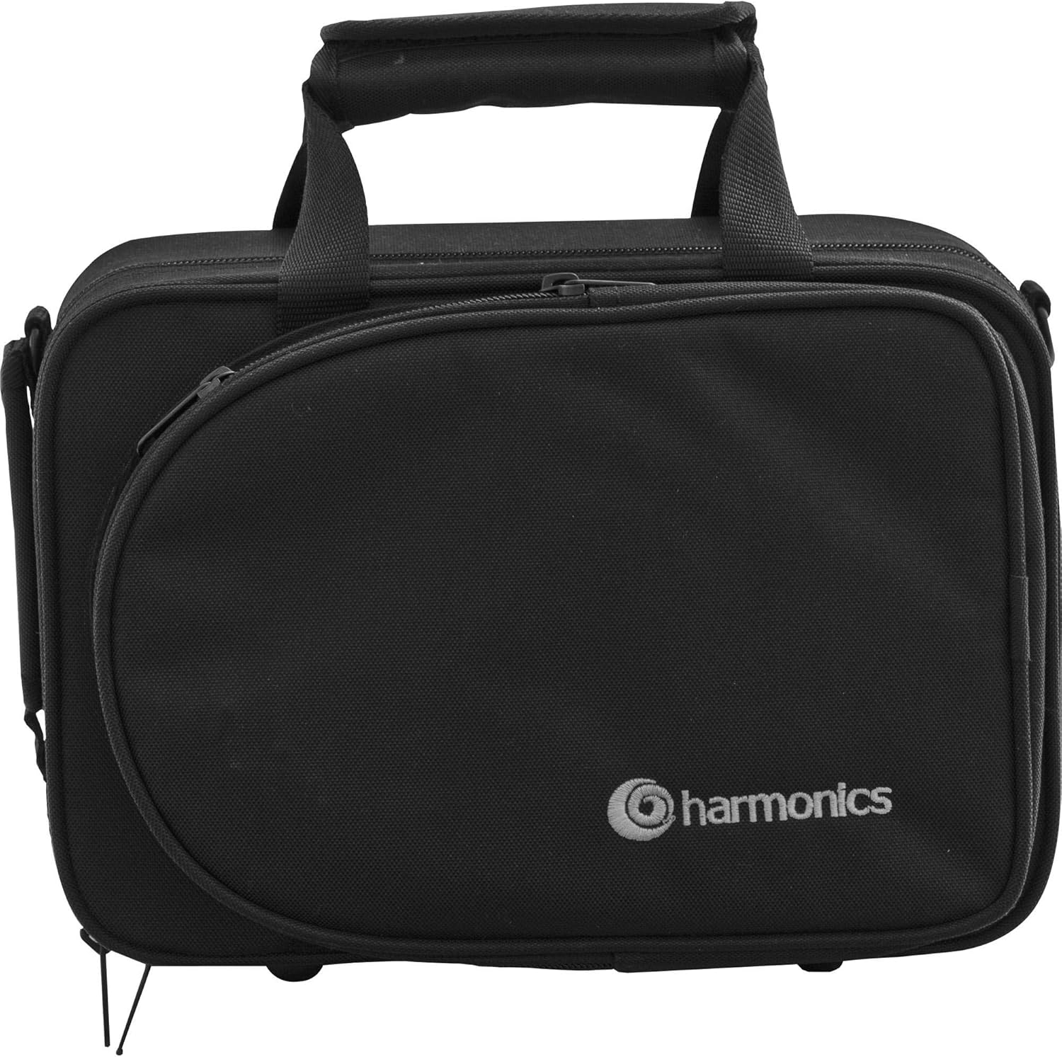 Harmonics Small Trumpet HMT-500L Bb Mini Pocket Trumpet Brass Instrument Gold Lacquer with Soft Carrying Case