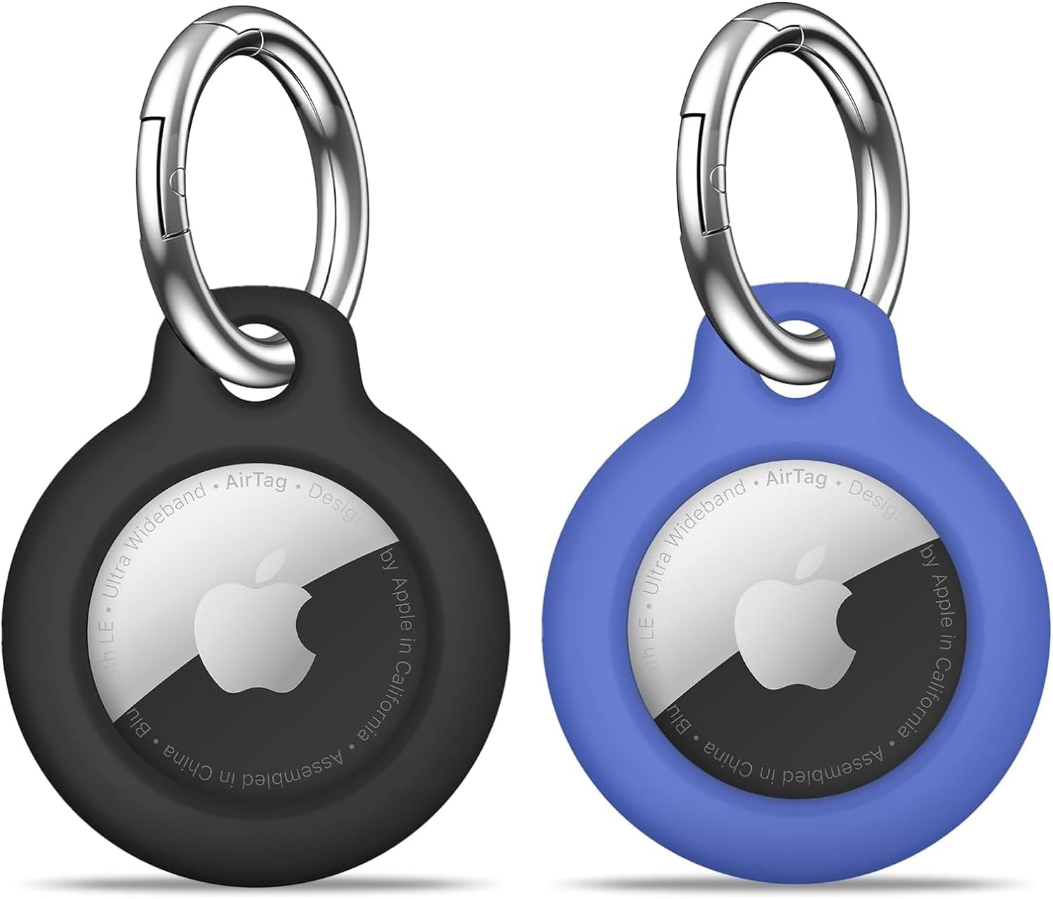 PAIFIEVD Airtag Holder Air Tag Case with Keychain, Anti-Scratch Airtags Key Chain for Apple Air Tags, Airtag Accessories for GPS Item Finder Tracker