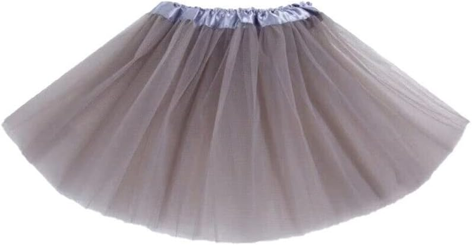 Women Adults Girls Elegant Polyester Tutu Skirt Princess Dressup Party Costume Ballet Dancewear - 3-Layer Design, Adjustable Waist - Adult and Kids Sizes Purple