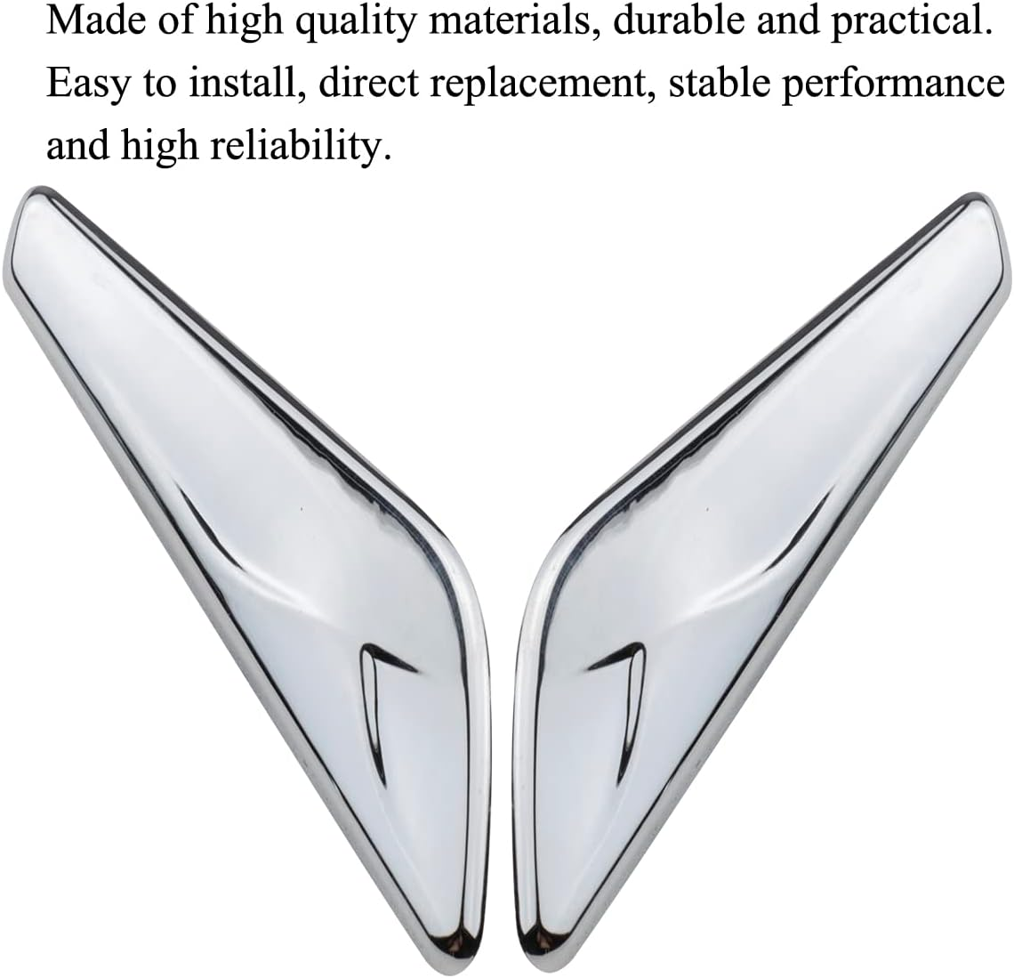 2 PCS Front Fender Right Left Side Fits BMW X3 F25 X4 F26 2013-2017 Replace 51117338570 51117338569 Chrome Trim Finisher