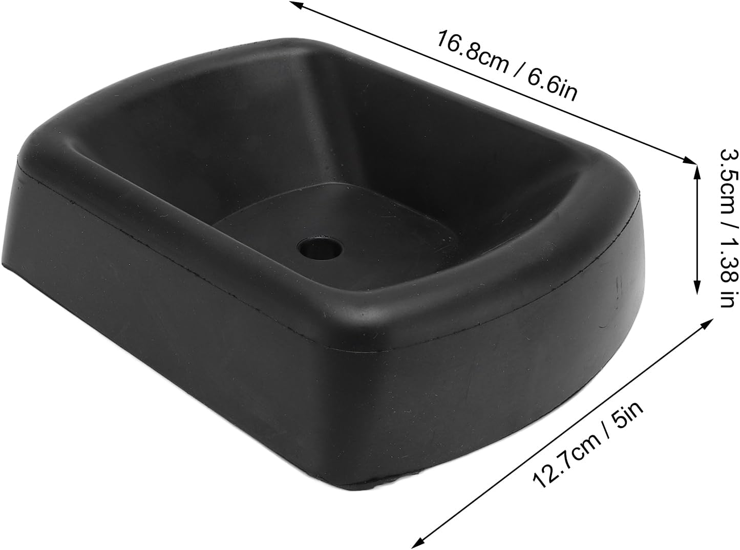 Fdit Jack Wheel Chock, Dual Trailer Swirl Jack Caster Wheel Dock Reinforced Rubber Travel Trailer Tongue Double Chock Stabilizer