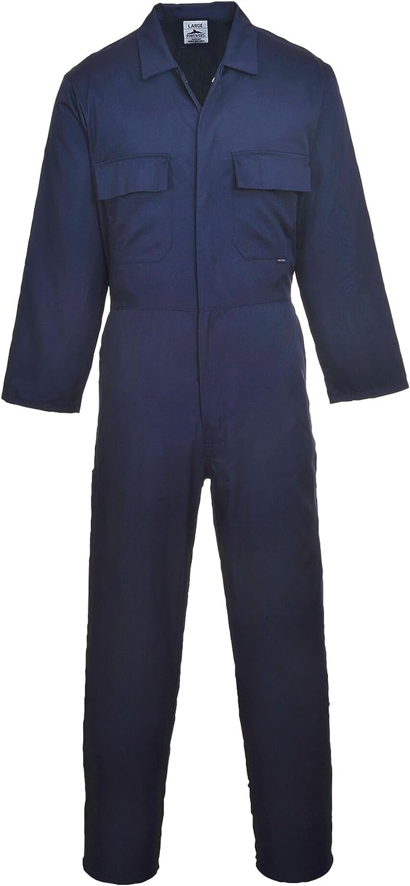 Portwest S999 Men'S Work Overalls - Protective Polycotton Coveralls Durable Workwear Boiler Suit for Mechanics Warehouse Garages DIY Navy, Small