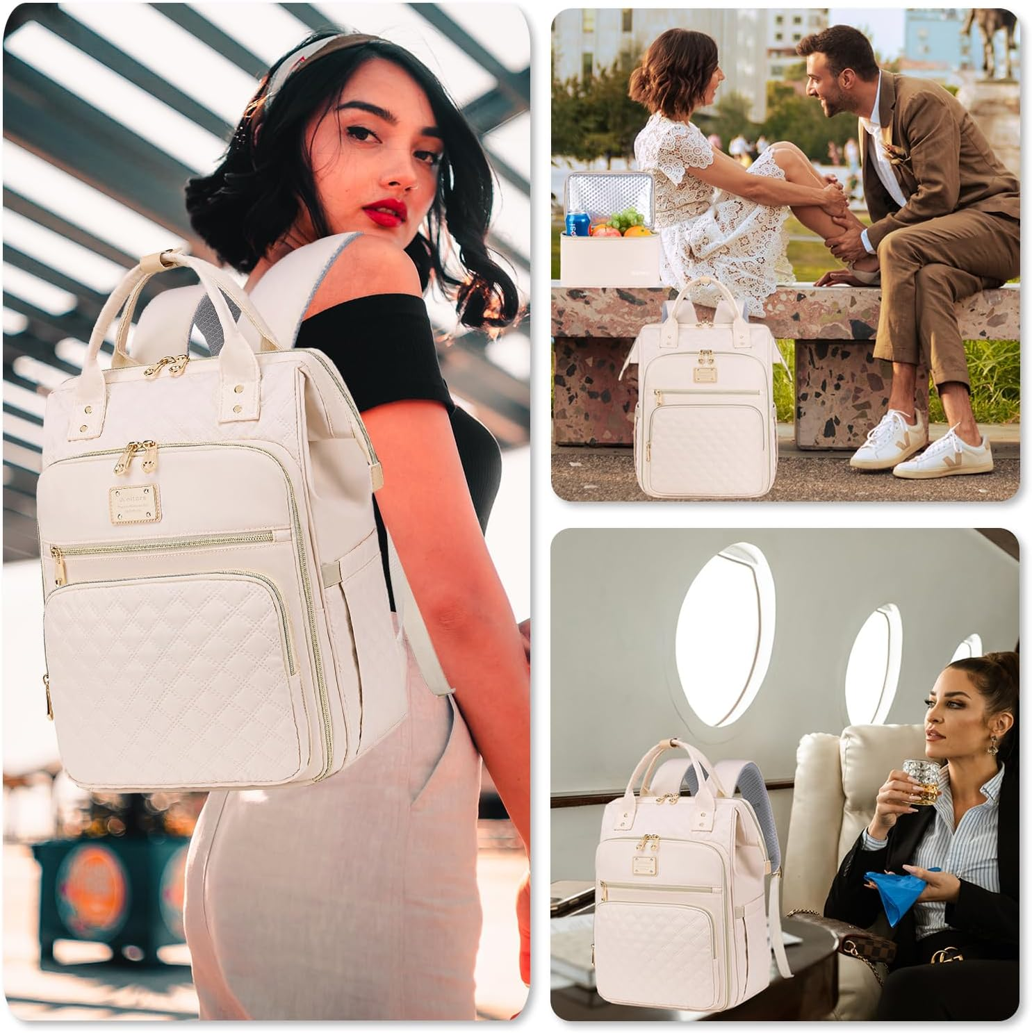 Weitars Lunch Backpack for Women,15.6 Inch Laptop Backpack for Women Backpack, Travel Backpack,Work Backpack for Women image number 6