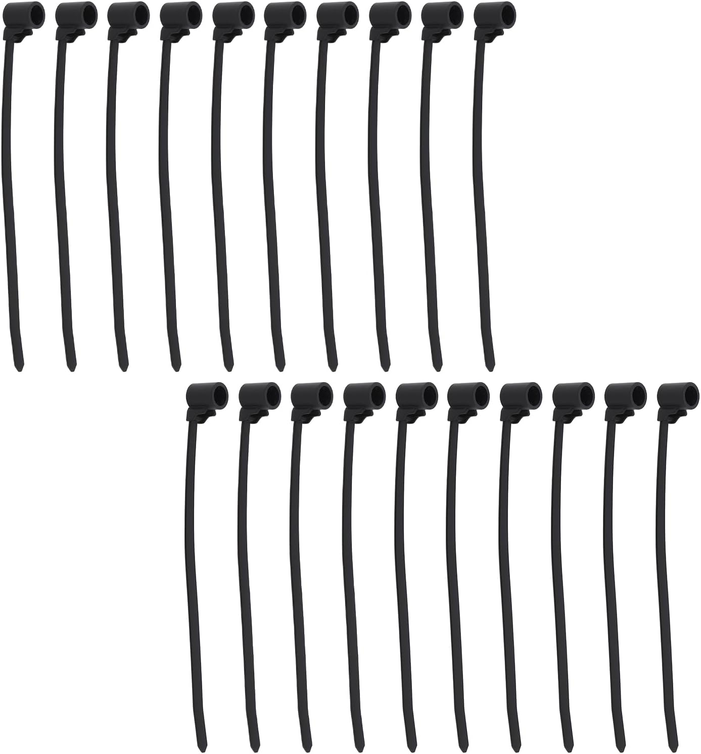 LT Easiyl 20Pcs 5X160Mm Motorcycle Wire Zip Cable Ties 5Mm Hole Motorcycles Scooters image number 6