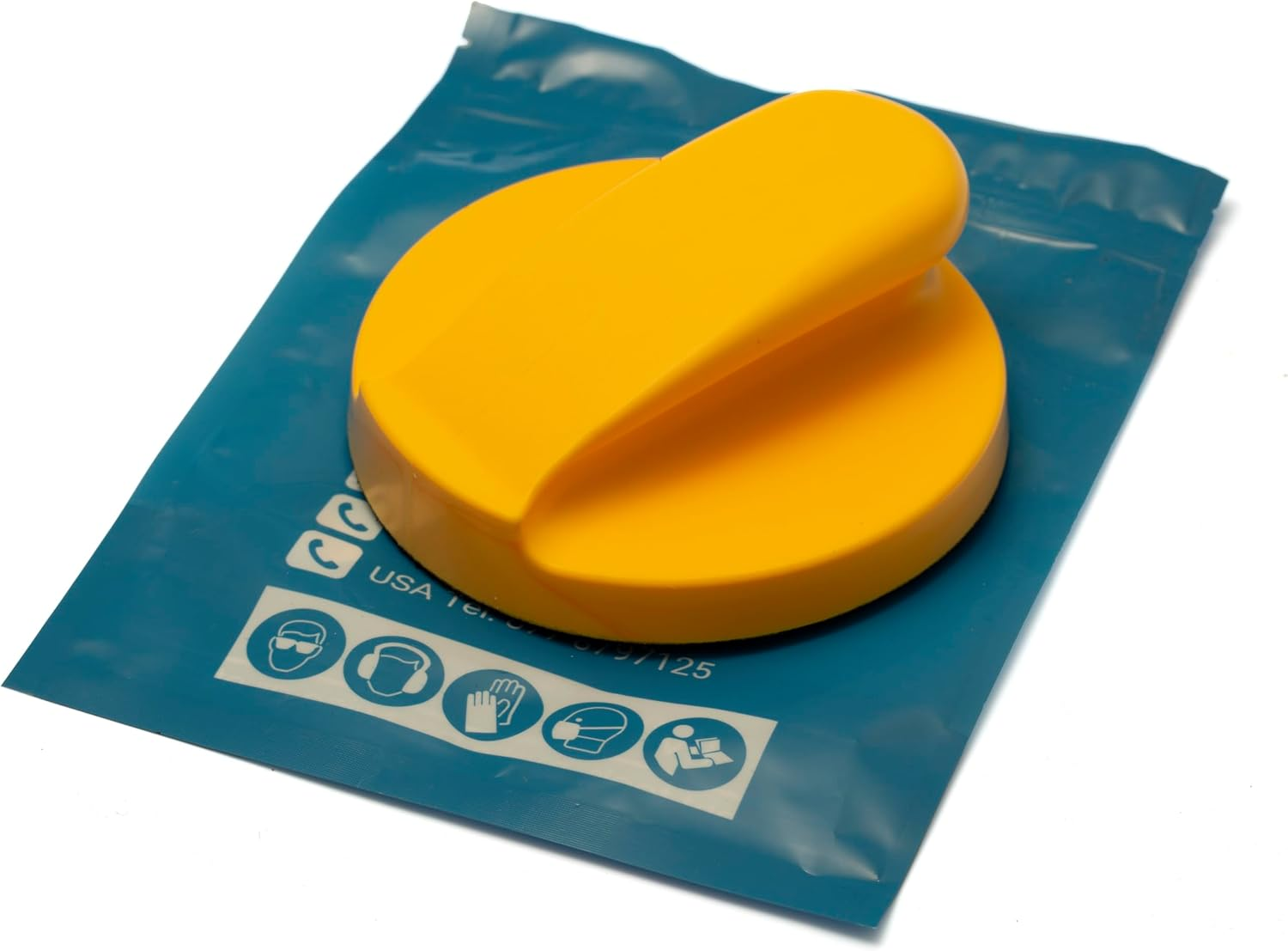 Glass Polish (125Mm) Hand Sanding Block for (125Mm) Hook & Loop Grip Abrasive Discs - GP15903 image number 1