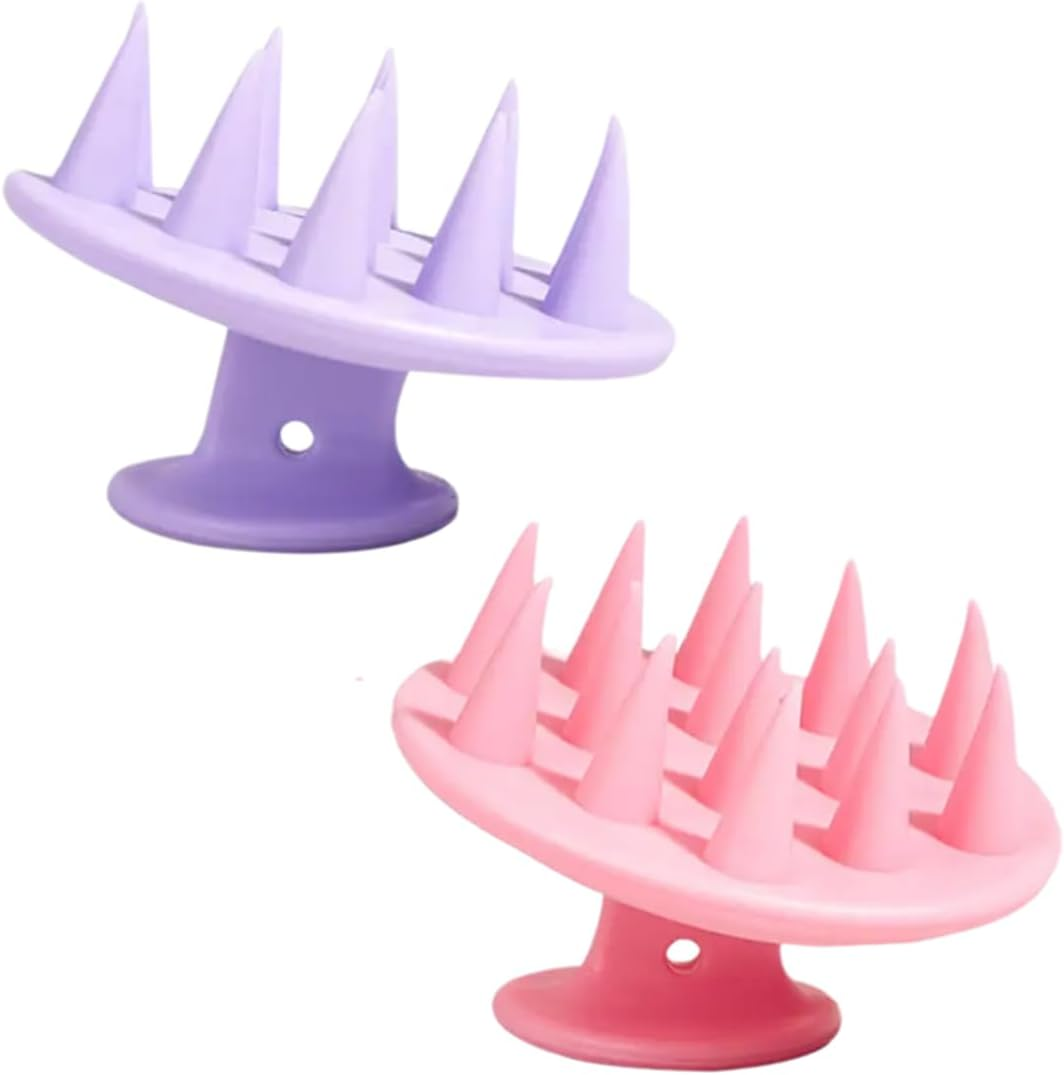 LQIOACU Pack of 2 Scalp Massage Brush, Scalp Massager, Head Massage Brush, Shampoo Brush for Exfoliating and Head Massage image number 4