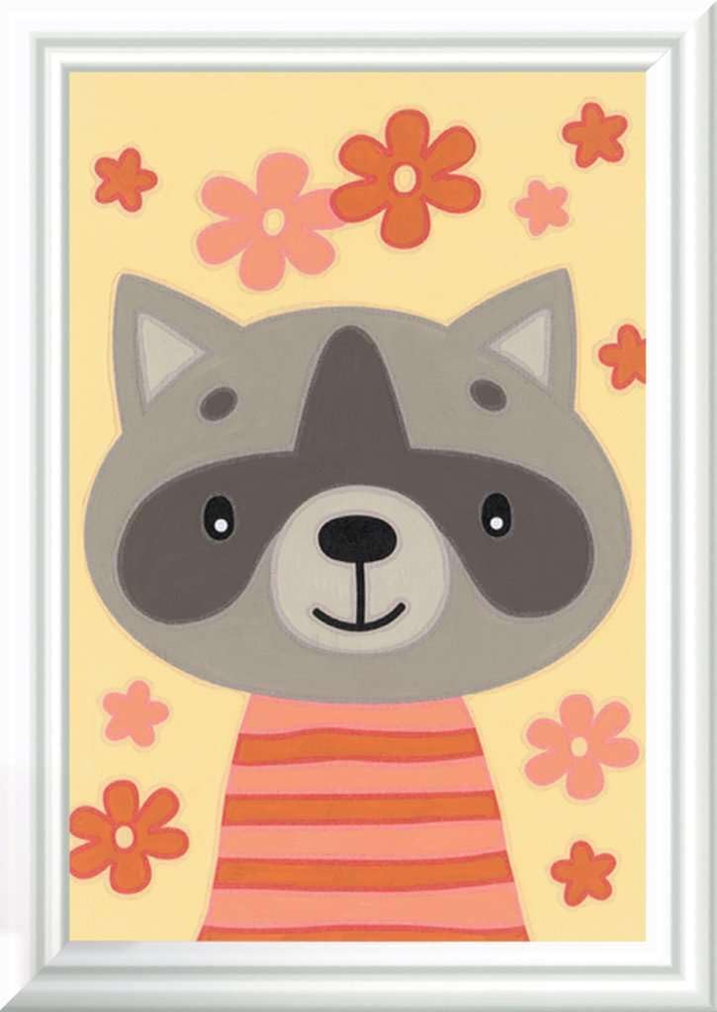 Ravensburger Malen Nach Zahlen 20288 - Lieber Waschb&auml;r - Kinder Ab 7 Jahren