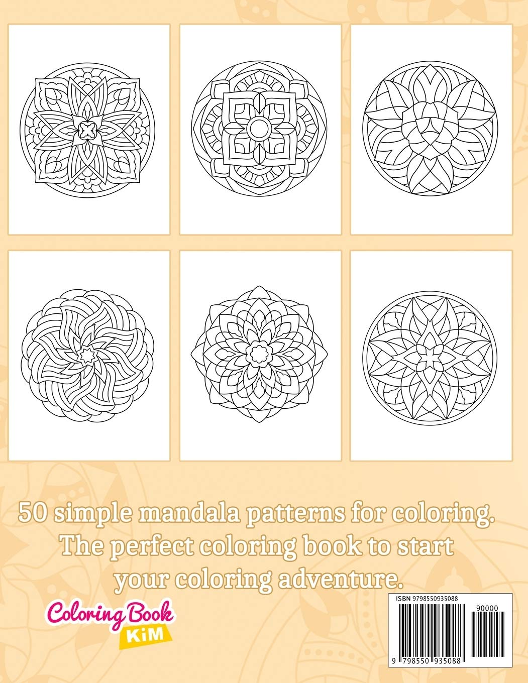 Simple Mandalas: Coloring Book with Easy and Simple Mandala Patterns for Kids or Adults. image number 1