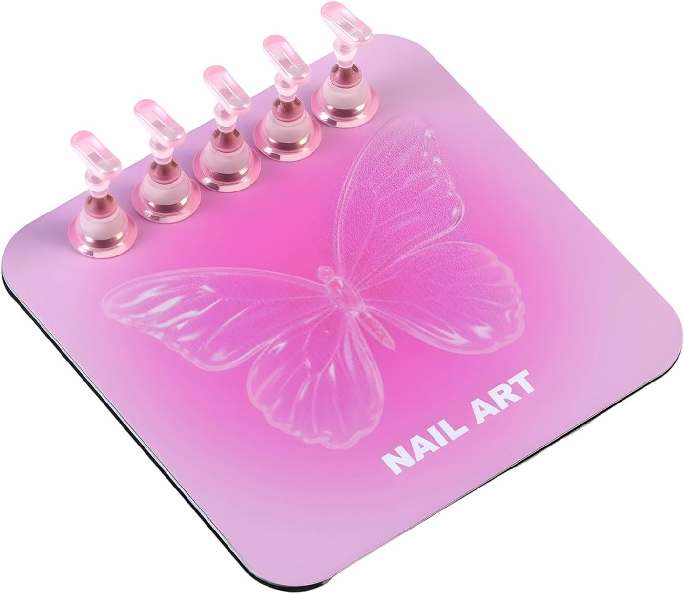 SVCEQZE Press on Nail Stand - Practice Display Supplies,Fake Nail Display Stand | for Home Beauty Salon Vacation Art School Apartment Parties image number 6