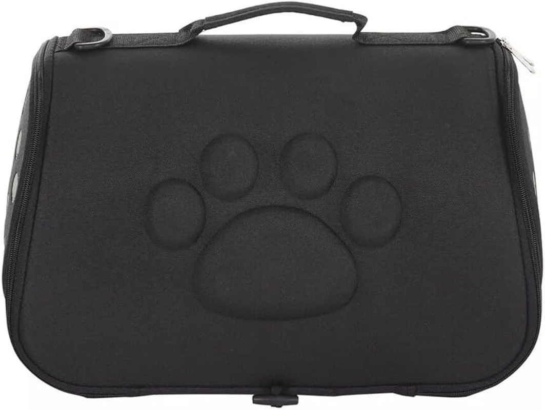 EVA Pet Travel Carrier Bag for Cats and Dogs | Breathable Portable Pet Shoulder Bag | Lightweight Pet Carrier with Paw Print | Comfortable Pet Travel Crate