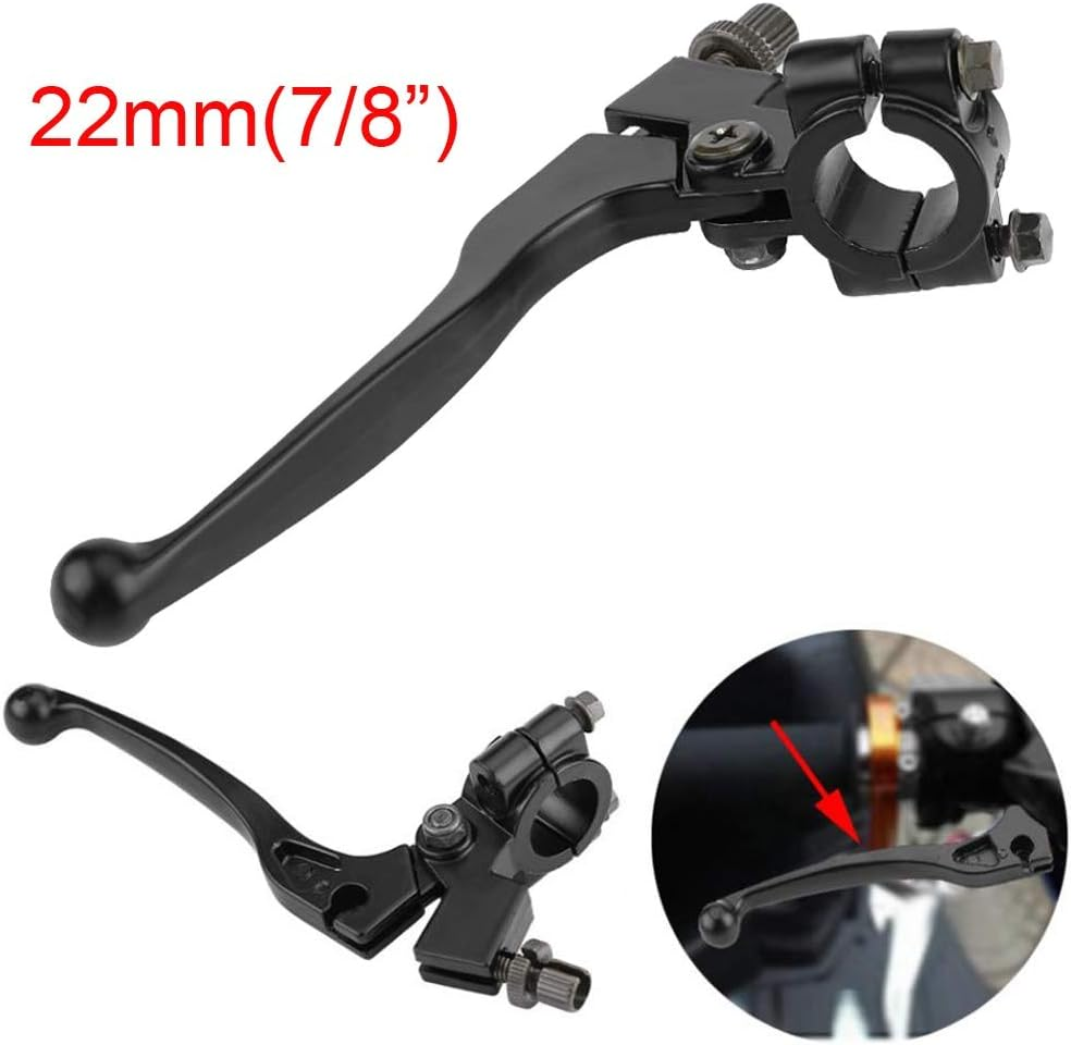GLXAU Motorcycle Black Clutch Lever Parts for 50Cc-125Cc Bikes 7/8In/22Mm Handle Bar image number 3