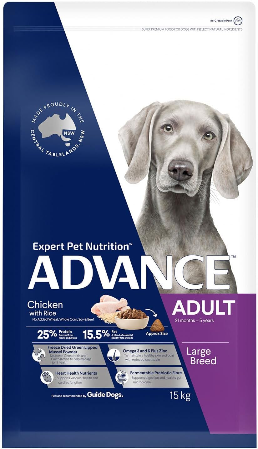 ADVANCE DOG ADULT LARGE BREED CHICKEN RICE 15KG (216257) image number 2
