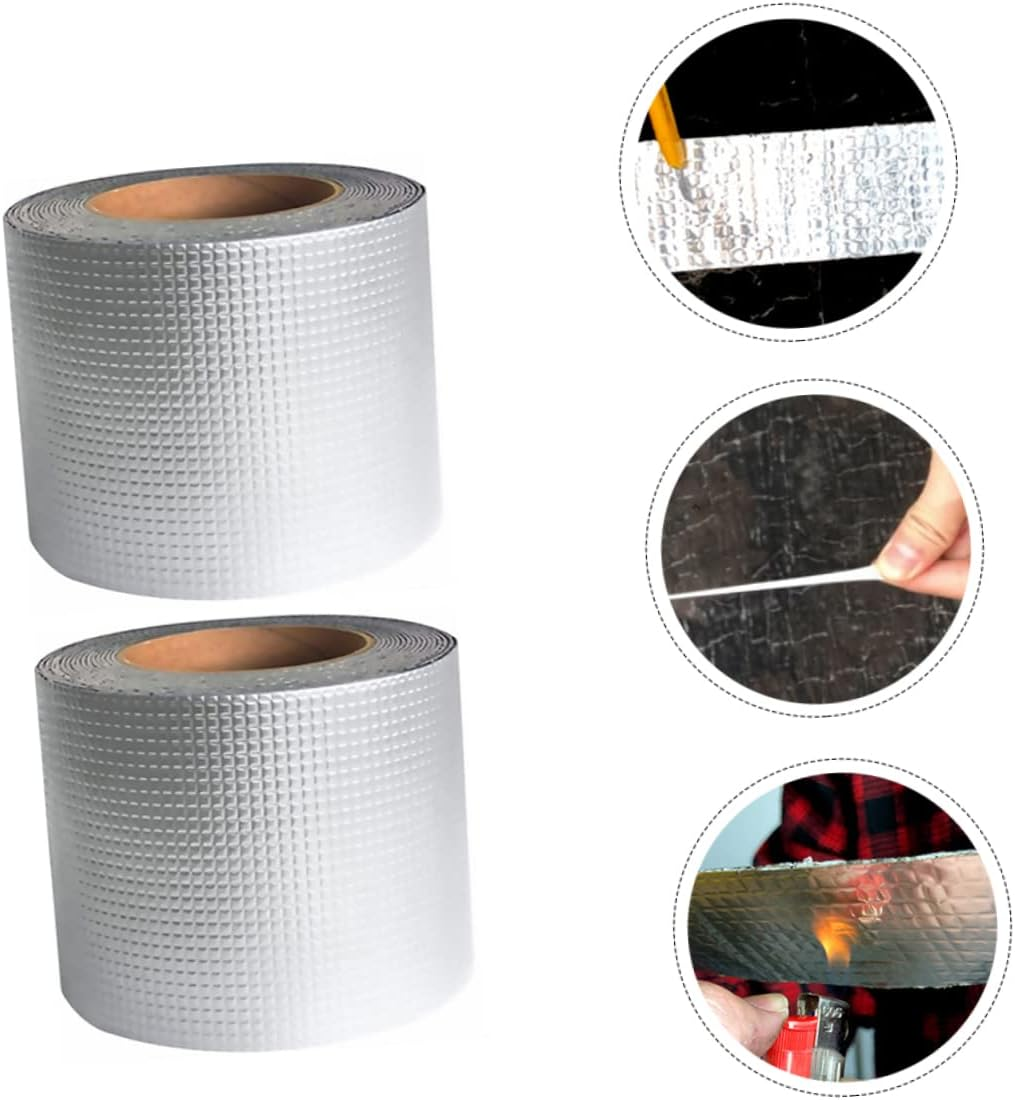 PLAFOPE 2Pcs Tape for Leakage Repair for Roof and Pipeline Fixing Made of Aluminum Foil Material image number 1