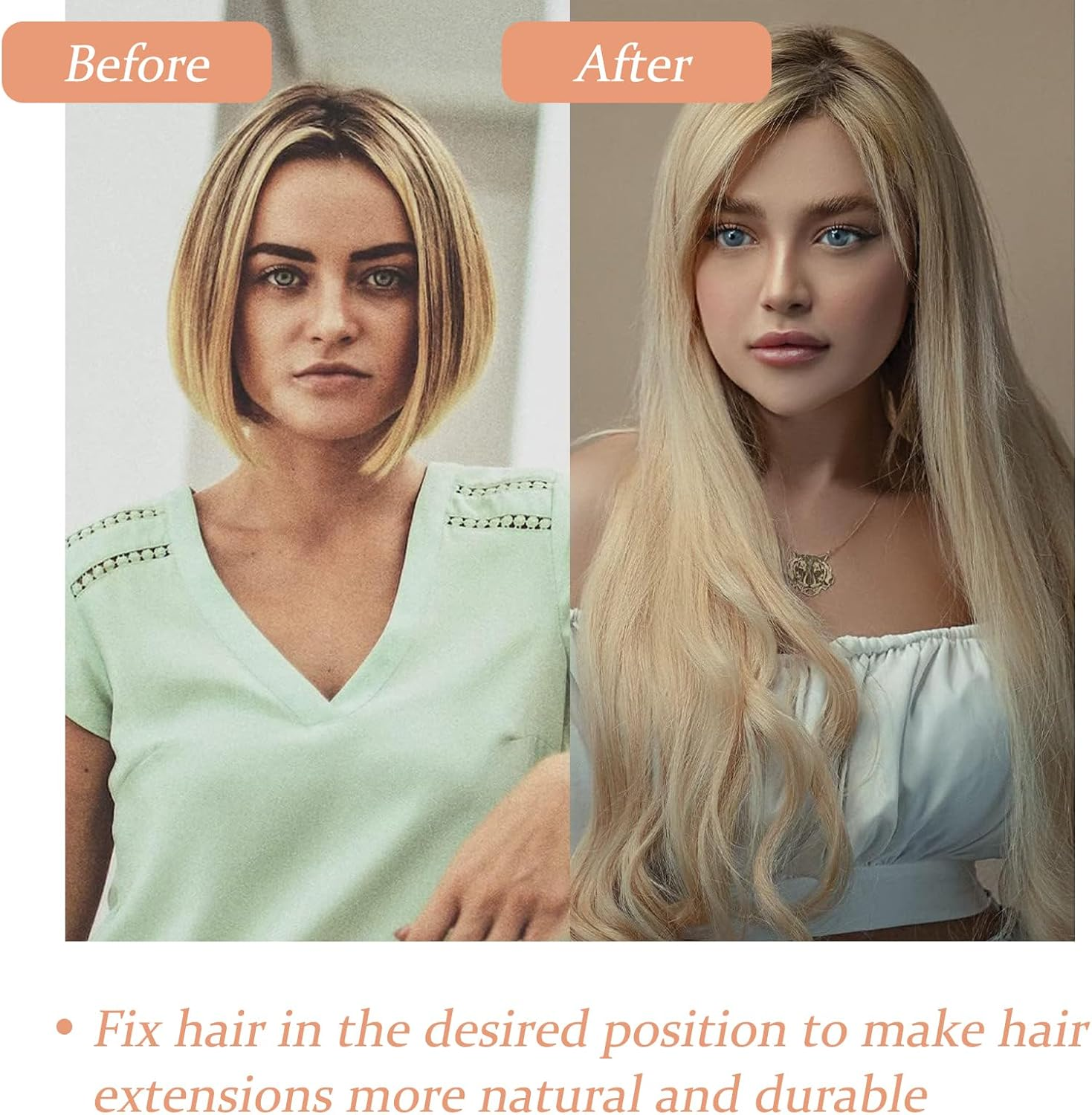 DHWEKU Micro Rings Nano Rings with Silicone Micro Link for Extensions 5 Colours Pack of 500 5.0 X 3.0 X 3.0 Mm image number 6