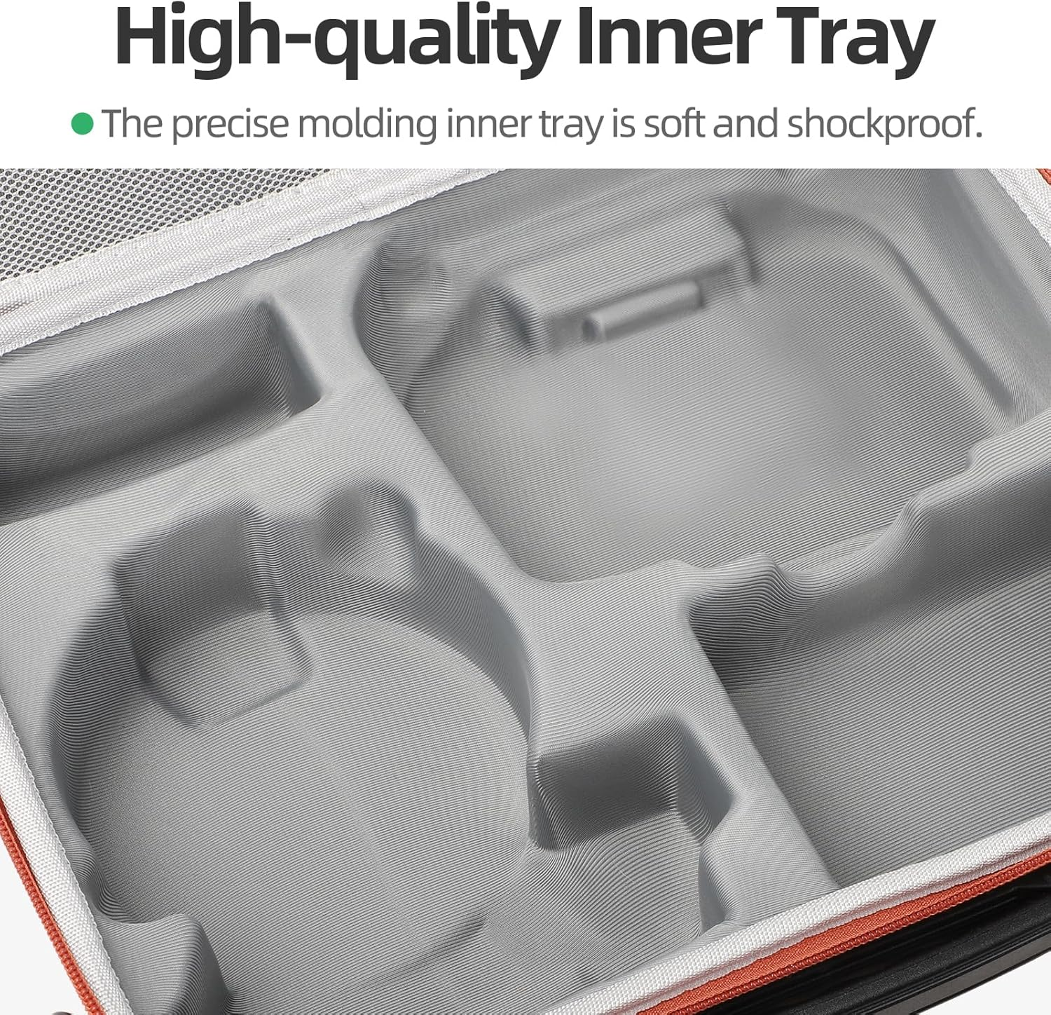 Carrying Case for DJI Flip, Portable Travel Shoulder Bag for DJI Flip Accessories, Fits RC 2/RC-N3 Remote Controller (Black) - Grey image number 4